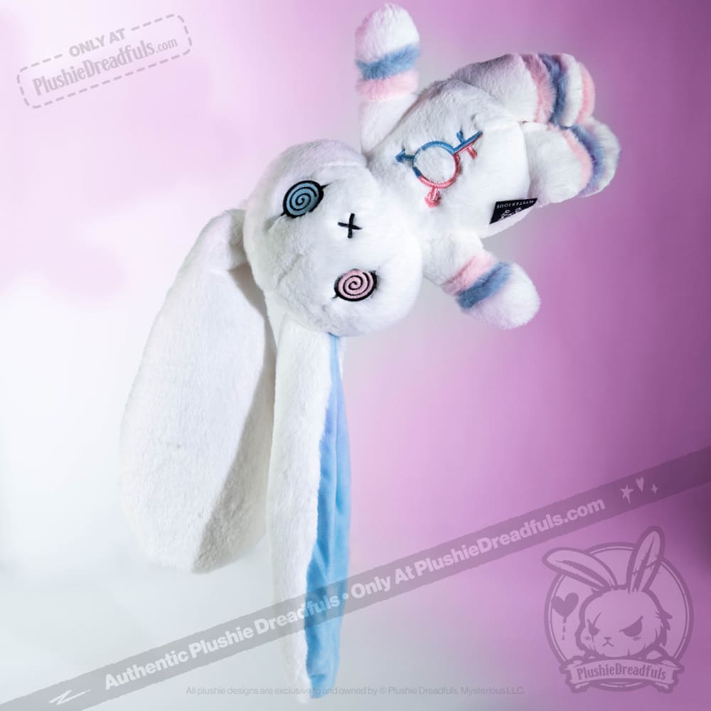 Plushie Dreadfuls Gender Dysphoria Rabbit - Soft Stuffed Animal Toy for Comfort & Support | Perfect for Therapy, LGBTQ+ Pride, and Emotional Healing