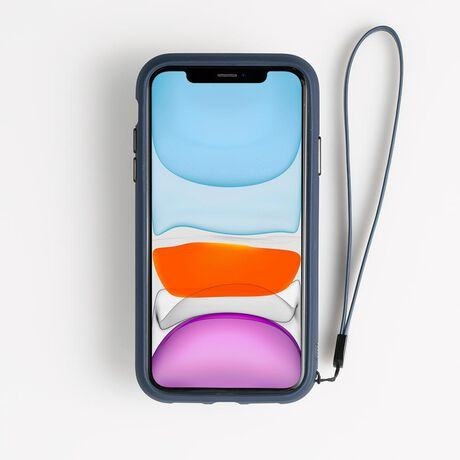 BodyGuardz Accent Wallet Case with TriCore Technology for iPhone 11 Pro Max - Navy Blue | Slim Protective Cover with Card Holder | Perfect for Everyday Use & Travel