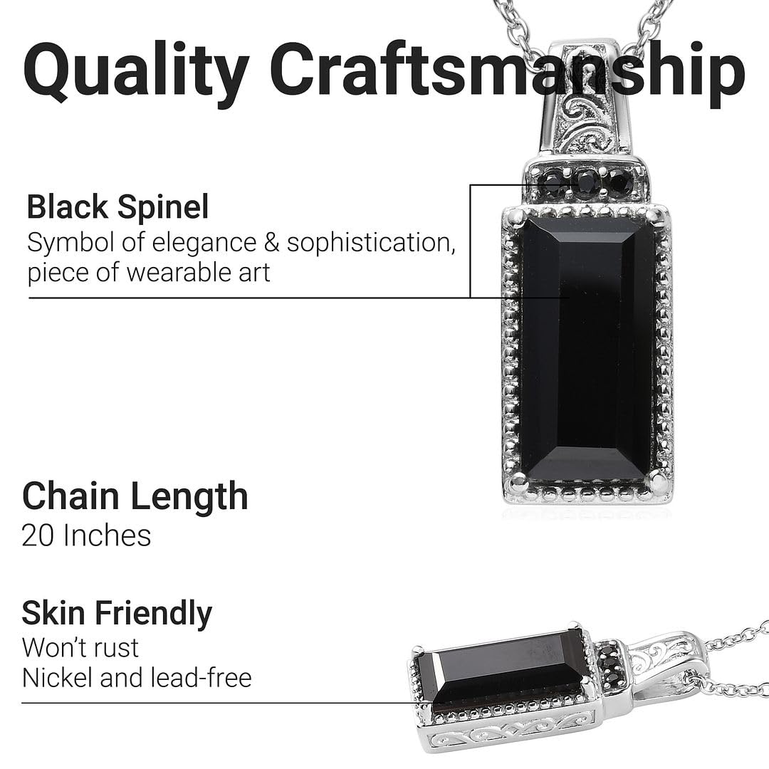 Shop LC Black Spinel Necklace for Women - 20