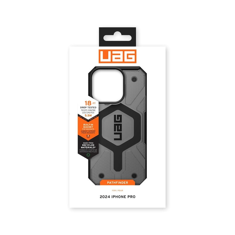 UAG Pathfinder Rugged Case for iPhone 16 Pro - Black | Military Drop Tested | Shockproof & Scratch Resistant | Perfect for Outdoor Adventures & Daily Protection