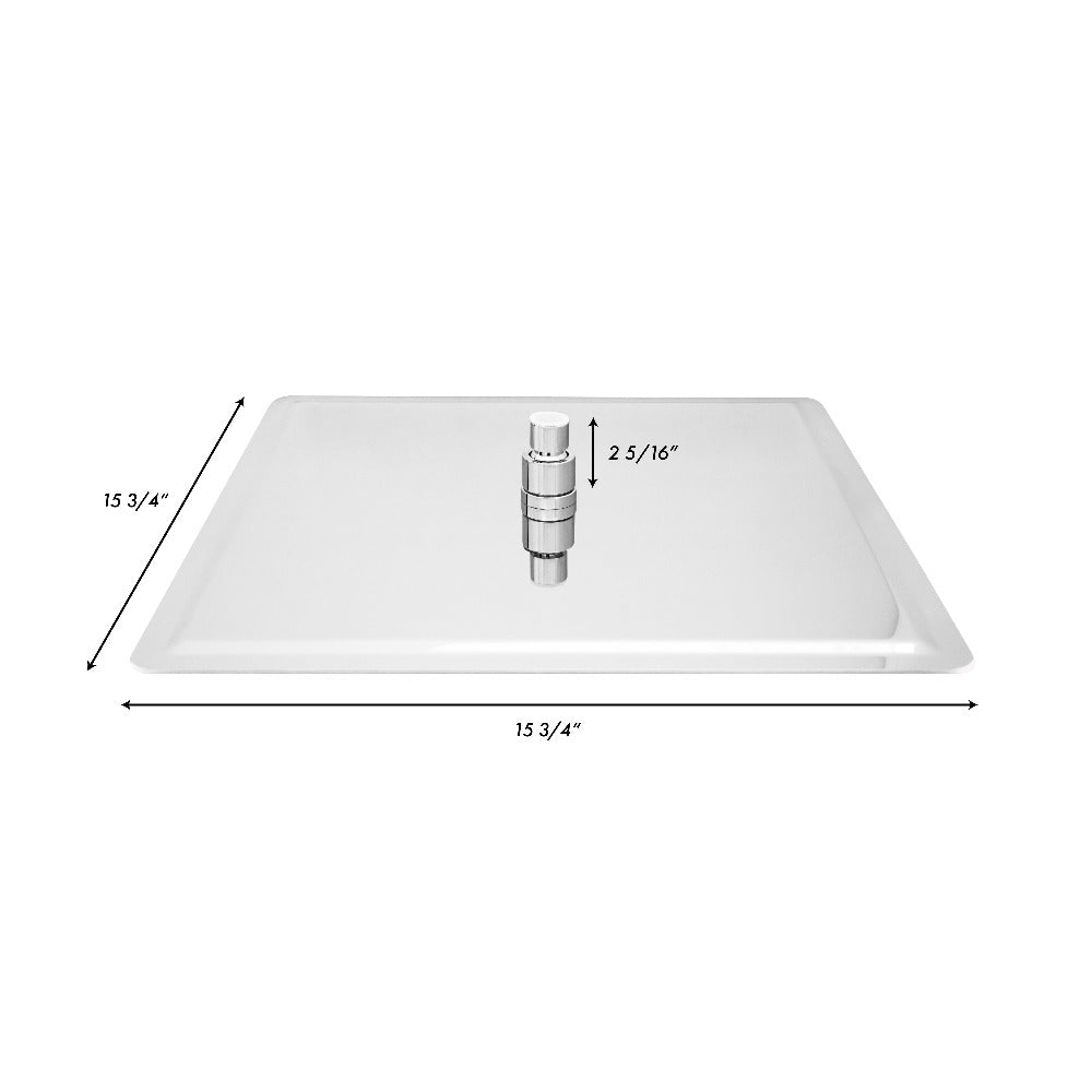 ZLINE Bliss 16 Inch Chrome Rainfall Shower Head - BLS H16 CH - Luxury Bathroom Upgrade for Spa-Like Experience