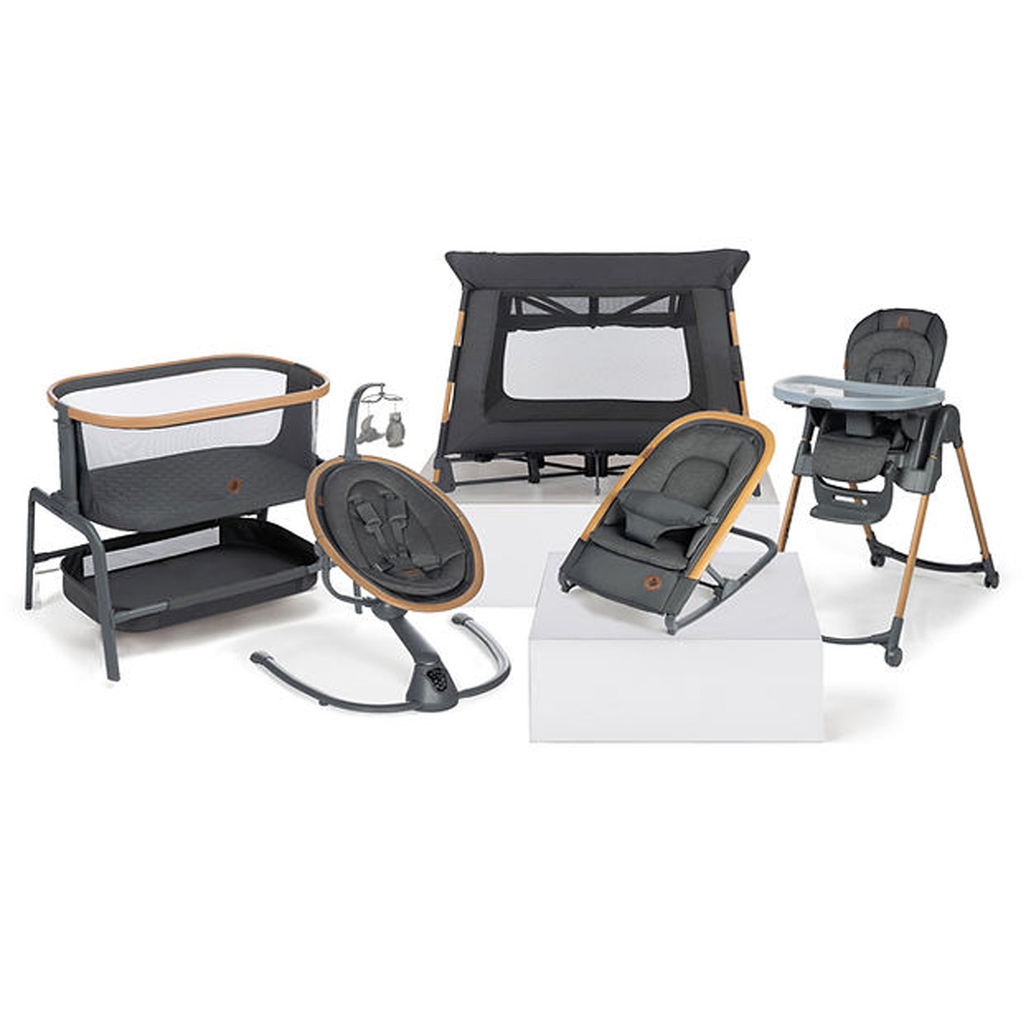 Maxi Cosi Iora Bedside Bassinet - Portable Baby Crib with Adjustable Height for Newborns | Perfect for Co-Sleeping & Nursery Room | Safe & Comfortable Infant Sleeper