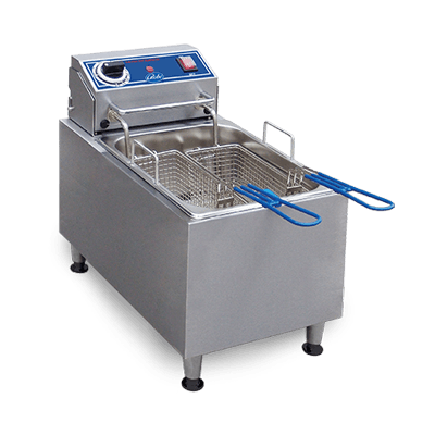 Globe PF16E 16 lb. Commercial Countertop Electric Deep Fryer - Perfect for Restaurants, Food Trucks & Home Kitchen Use