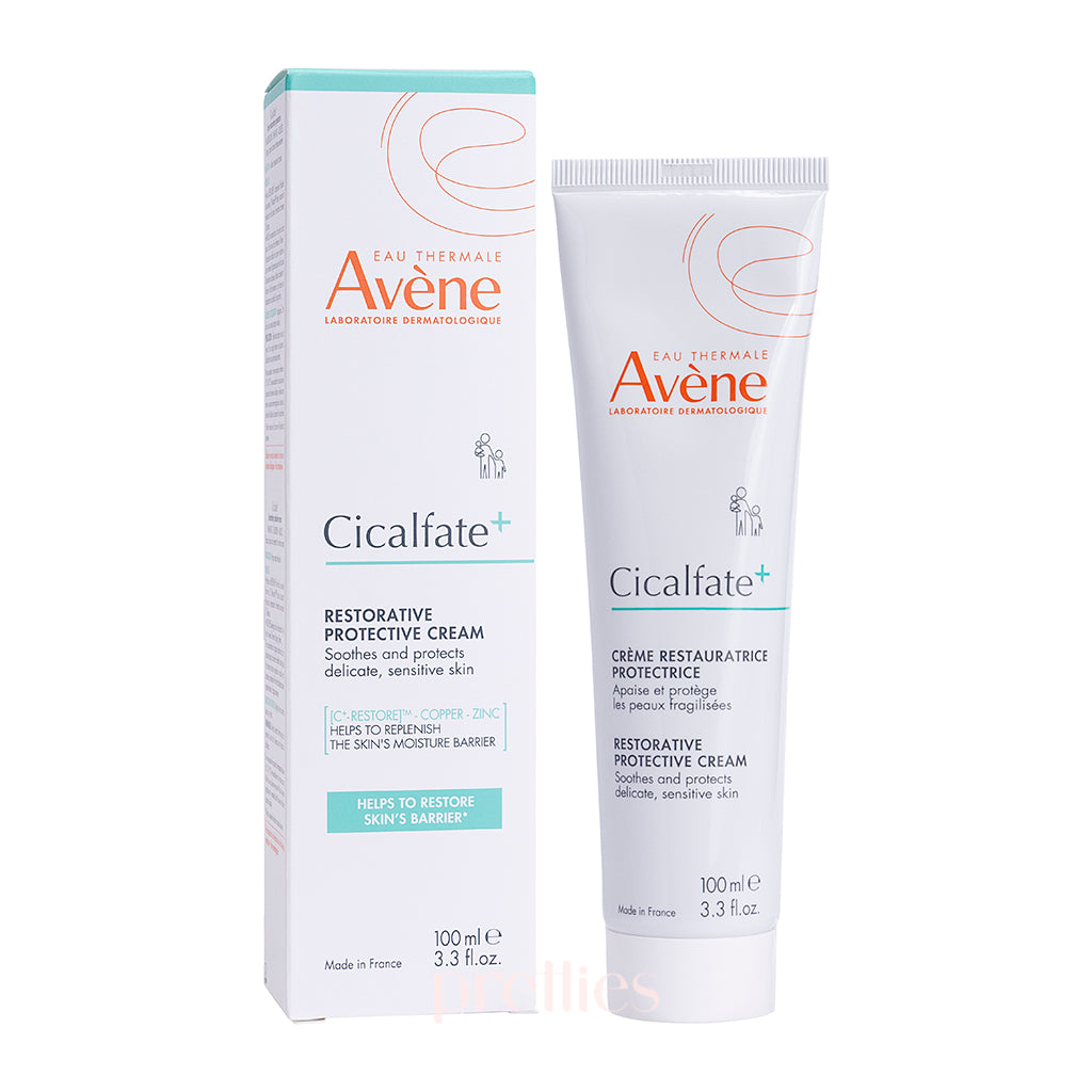 Avene Cicalfate+ Repairing Protective Cream 100ml - Soothing Skin Recovery for Face & Body - Perfect for Post-Procedure, Dryness & Irritation Relief