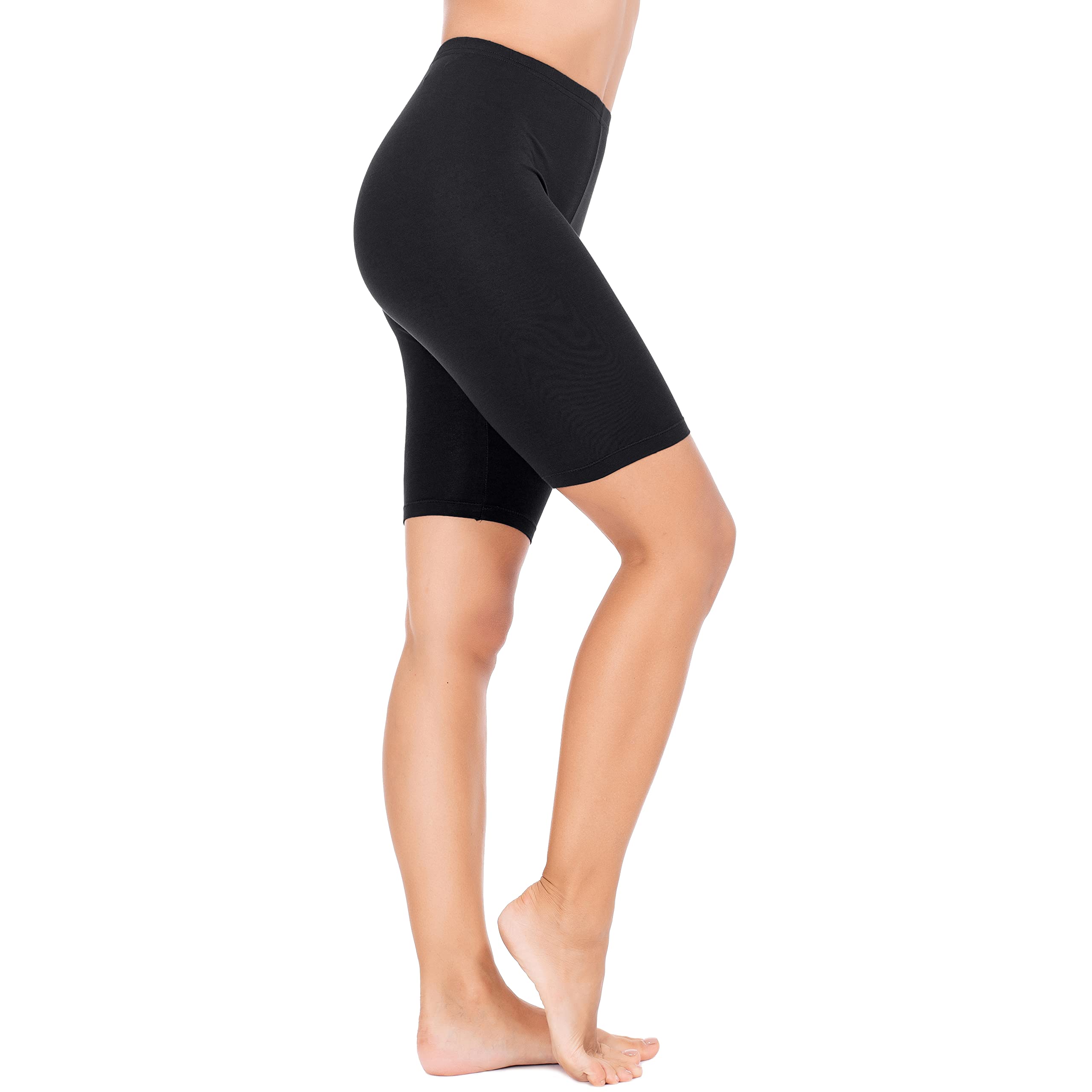 Women's Anti-Chafing Slip Shorts - Mid Thigh Leggings Under Shorts for Dresses - Plus Size Comfort Wear for Workout, Yoga & Everyday Use