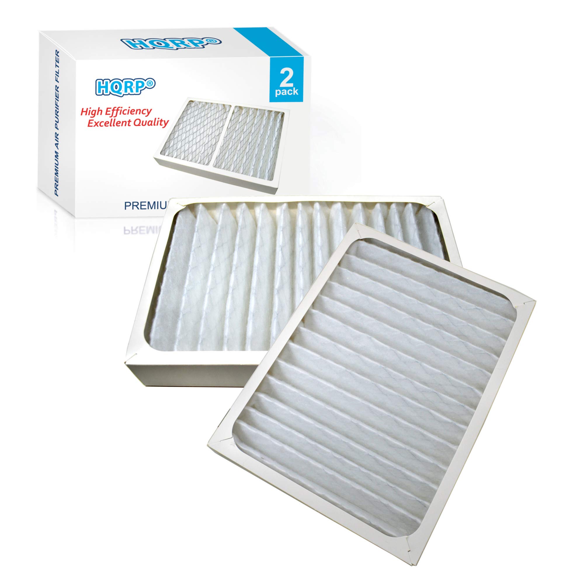 HQRP 2-Pack HEPA Air Cleaner Filter Replacement for Hunter HEPAtech 30097, 30180, 30183, 30932 Air Purifiers - Improves Indoor Air Quality for Allergies & Asthma Relief in Home, Office, or Bedroom