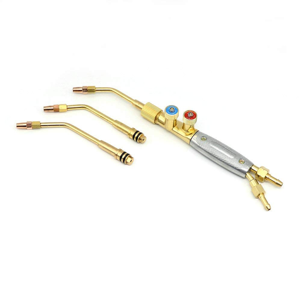 Japanese Type Jet Torch Gas Welding Kit - Oxygen Acetylene Propane Welding Gun with Adjustable Flame for Metalworking, Soldering, Brazing & DIY Projects (Propane Torch Included) - Perfect for Home Repairs, Automotive Work & Crafting
