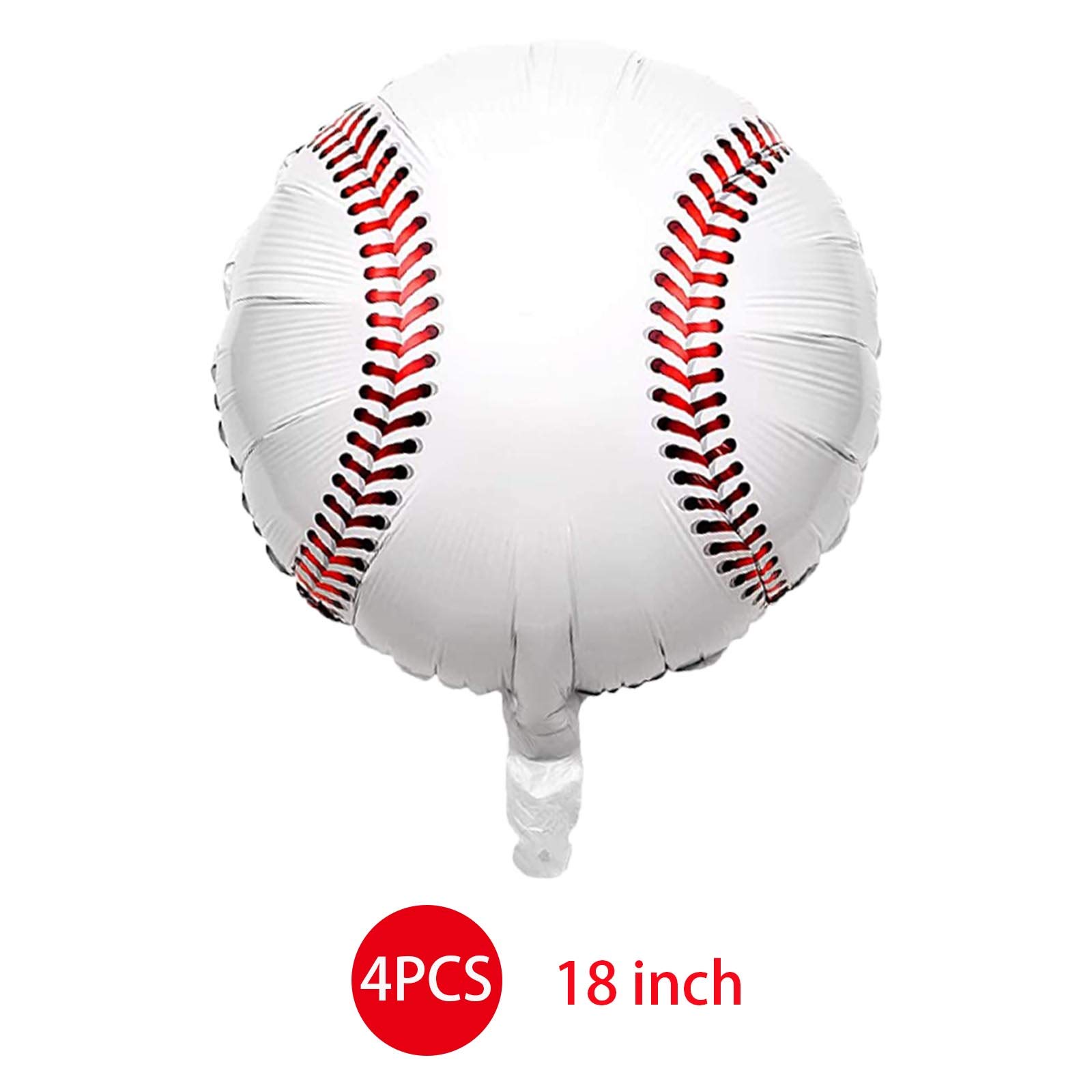 8-Pack Gender Reveal Party Balloons Set - 4 Pink Bow Foil Balloons & 4 Baseball Foil Balloons for Baby Shower Decorations - Perfect for Baseball or Bow Themed Gender Reveal Parties, Baby Showers, and Nursery Decorations