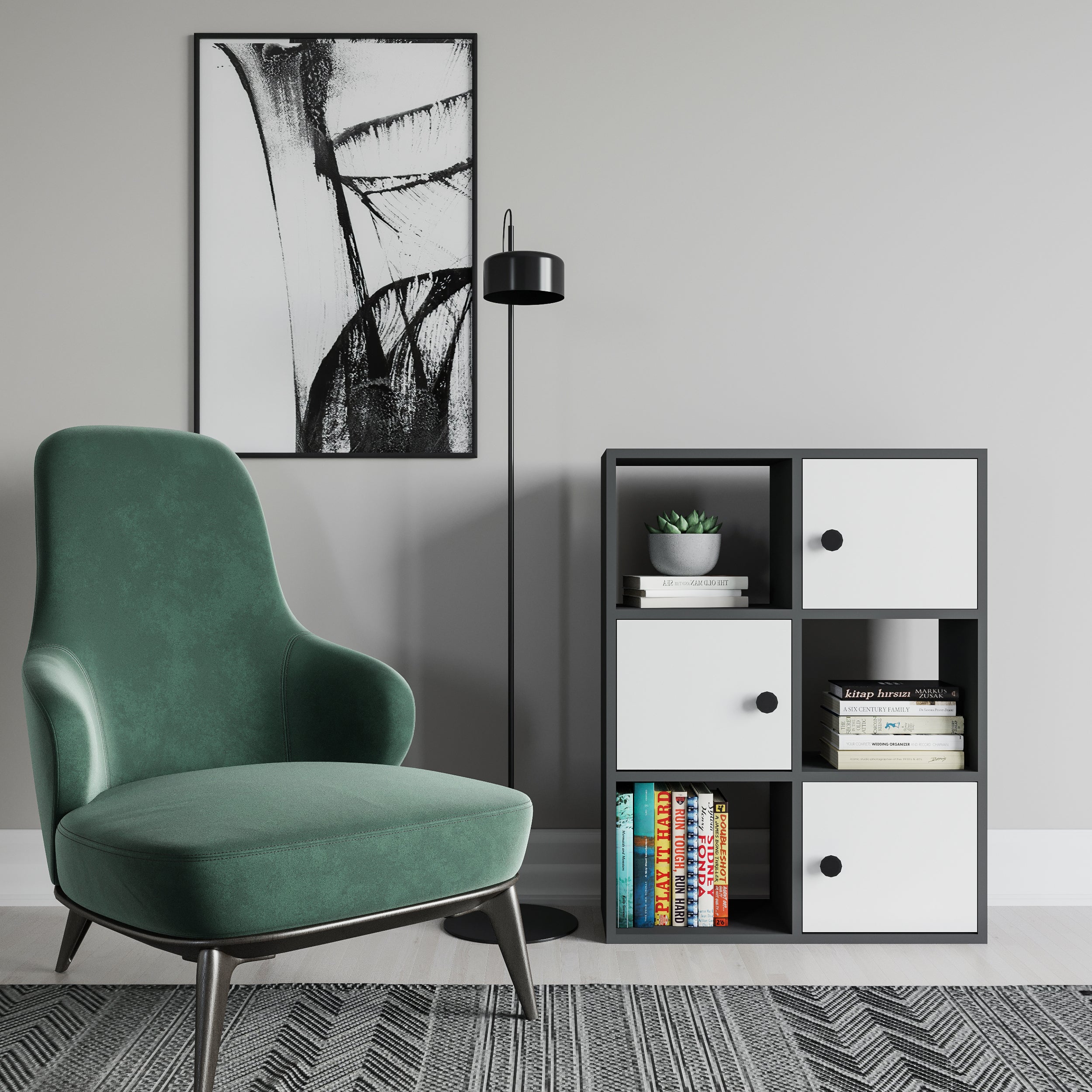 Tilton Bookcase - Modern Wooden Bookshelf for Home & Office Storage | Perfect for Living Room, Bedroom & Study Organization