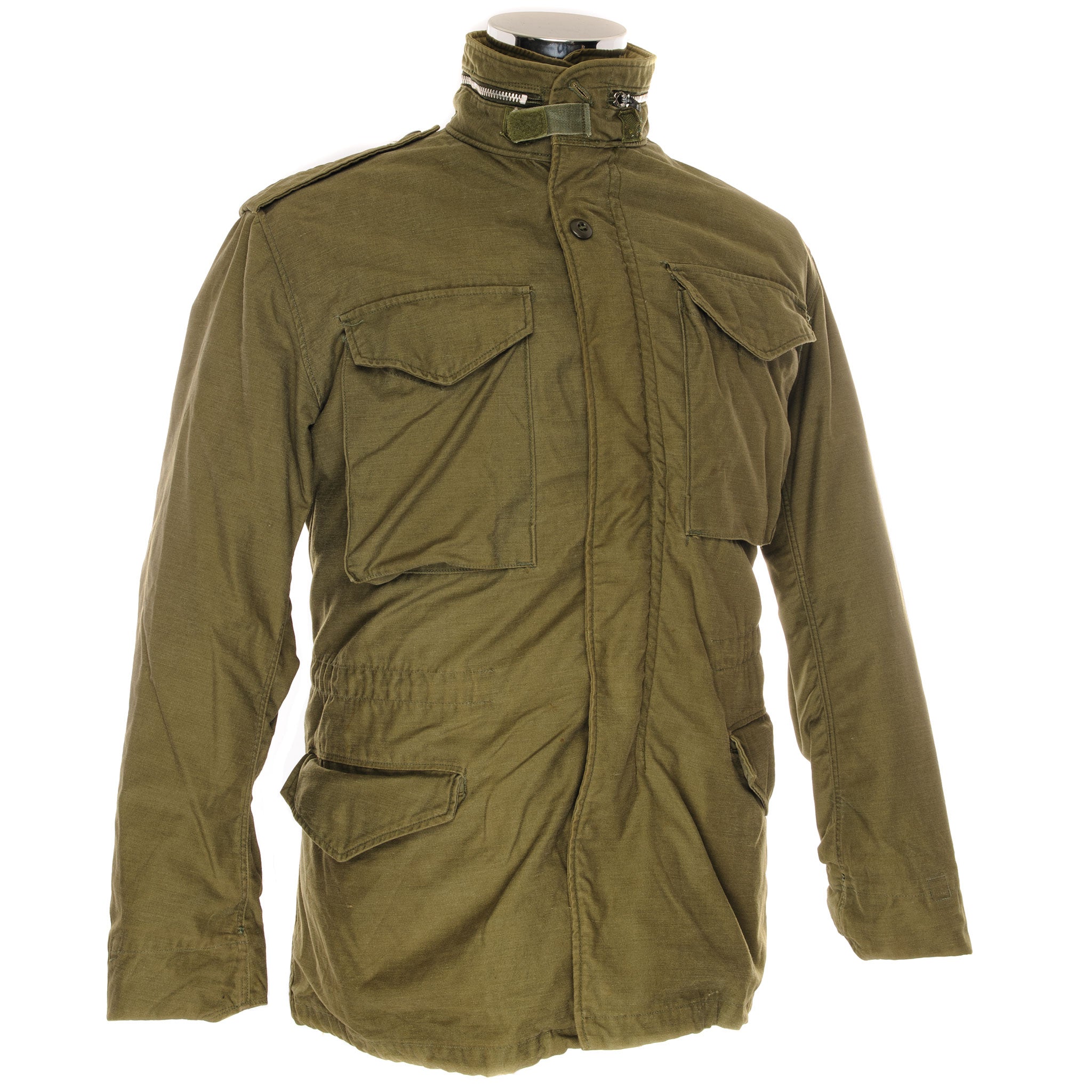 Vintage US Army M-1965 M65 Field Jacket - Vietnam War Era Military Jacket, Small Regular Size with Detachable Liner | Authentic Military Surplus Outerwear for Outdoor Adventures, Historical Reenactments & Streetwear Fashion
