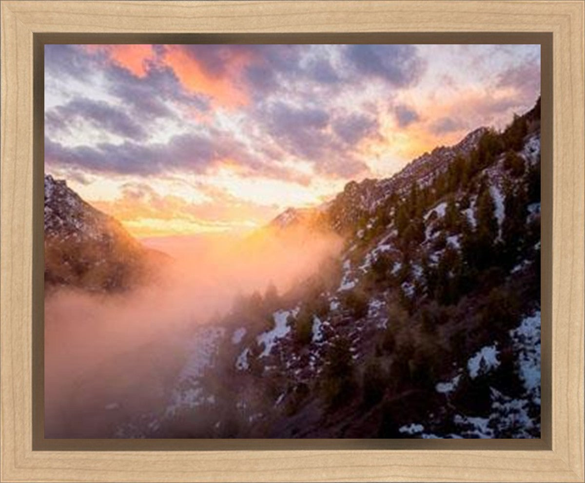 American Fork Canyon Landscape Art Print - Premium Gallery Wrap Canvas Wall Decor for Home & Office - Perfect for Living Room, Bedroom, or Office Spaces