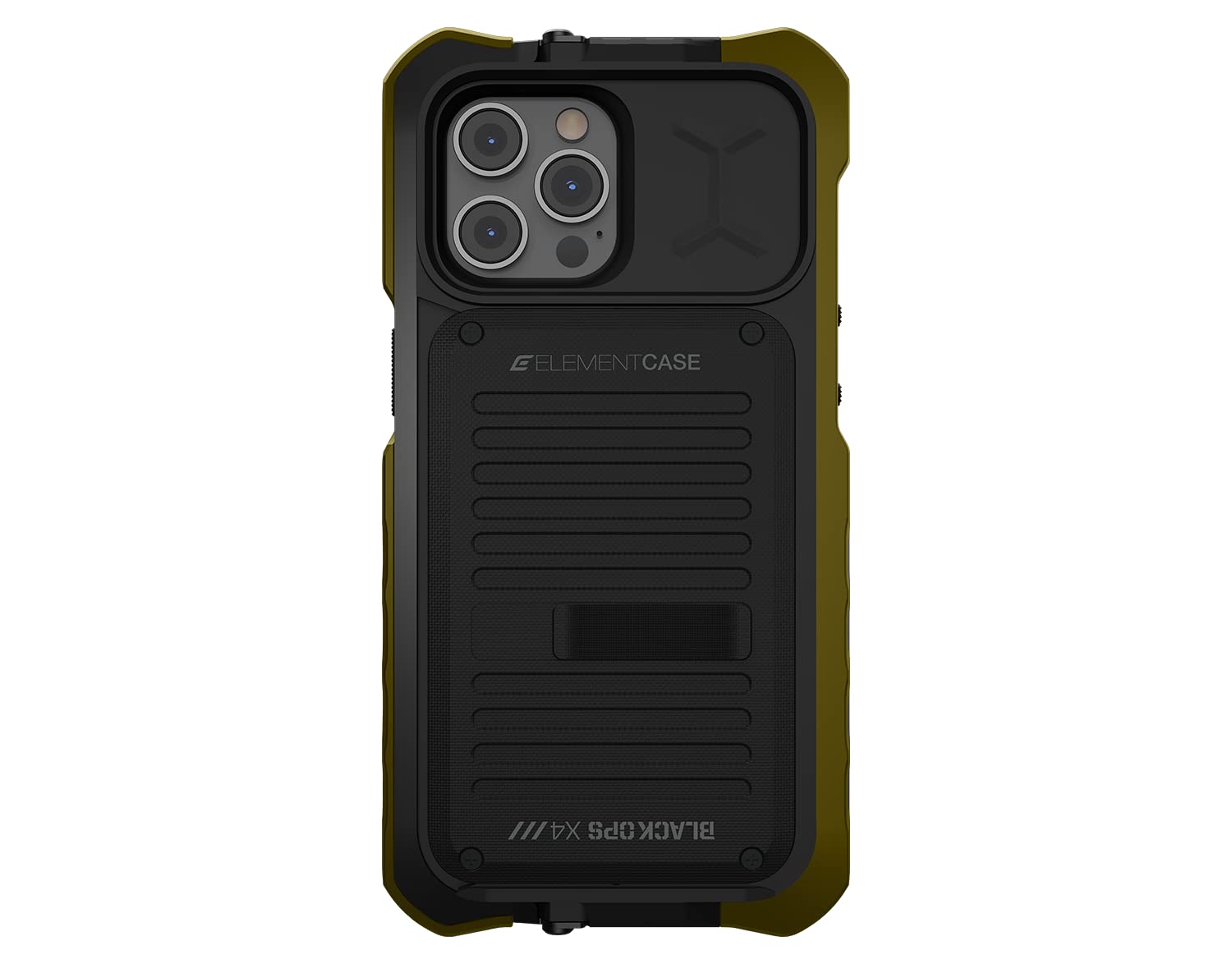 Element Case Black Ops Tactical Shockproof iPhone 13 Pro Max Case with Wallet & Kickstand - OD Green (EMT-322-252FV-02) | Rugged Protection for Outdoor Adventures, Military Use & Daily Commute
