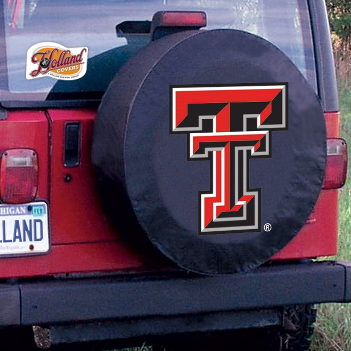 NCAA Texas Tech Red Raiders Tire Cover for Trucks & SUVs - Durable Car Accessories for Tailgating, Camping & Road Trips