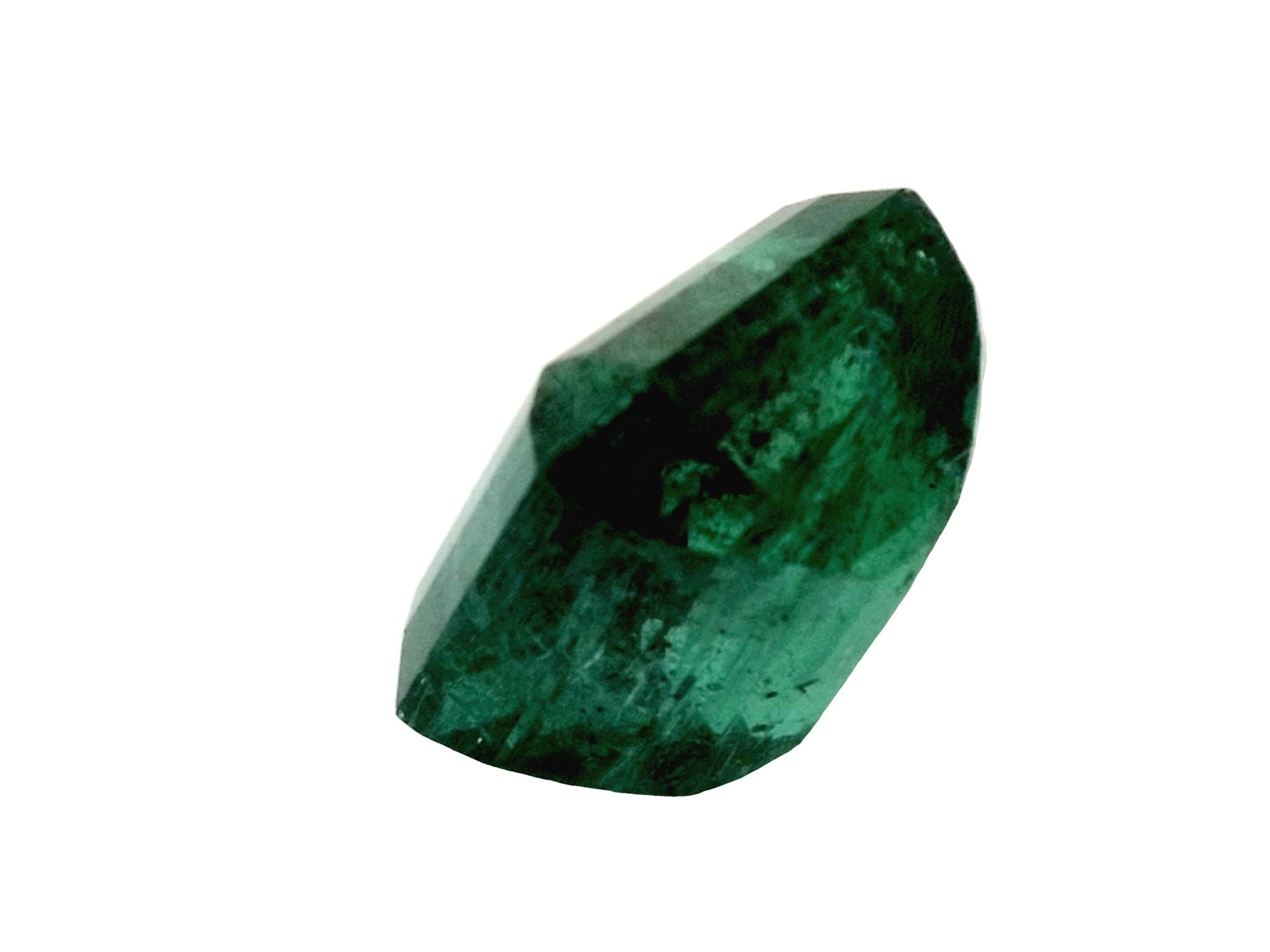 14.76 Carat Natural Zambian Emerald - Asscher Cut Loose Gemstone for Jewelry Making, Engagement Rings & Luxury Gifts