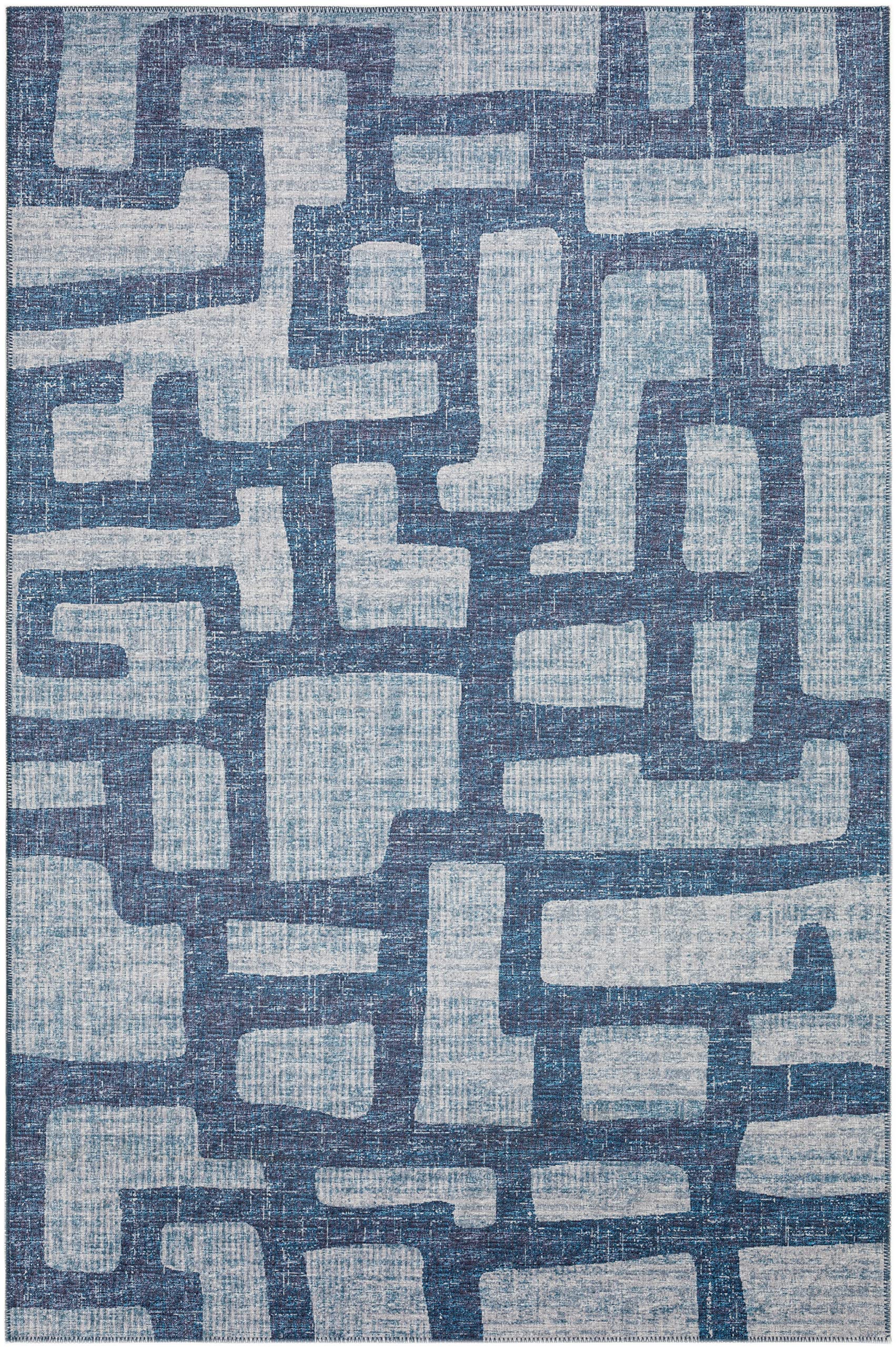 Addison Rugs Yuma AYU34 Blue 9' x 12' Area Rug - Soft & Durable for Living Room, Bedroom, or Office Decor