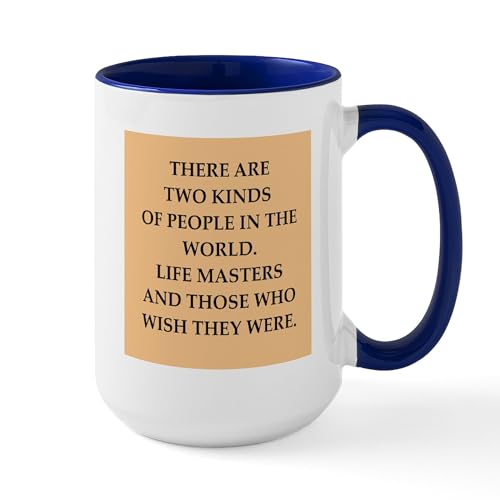 White/Navy Inside - BRIDGE Large Mug
