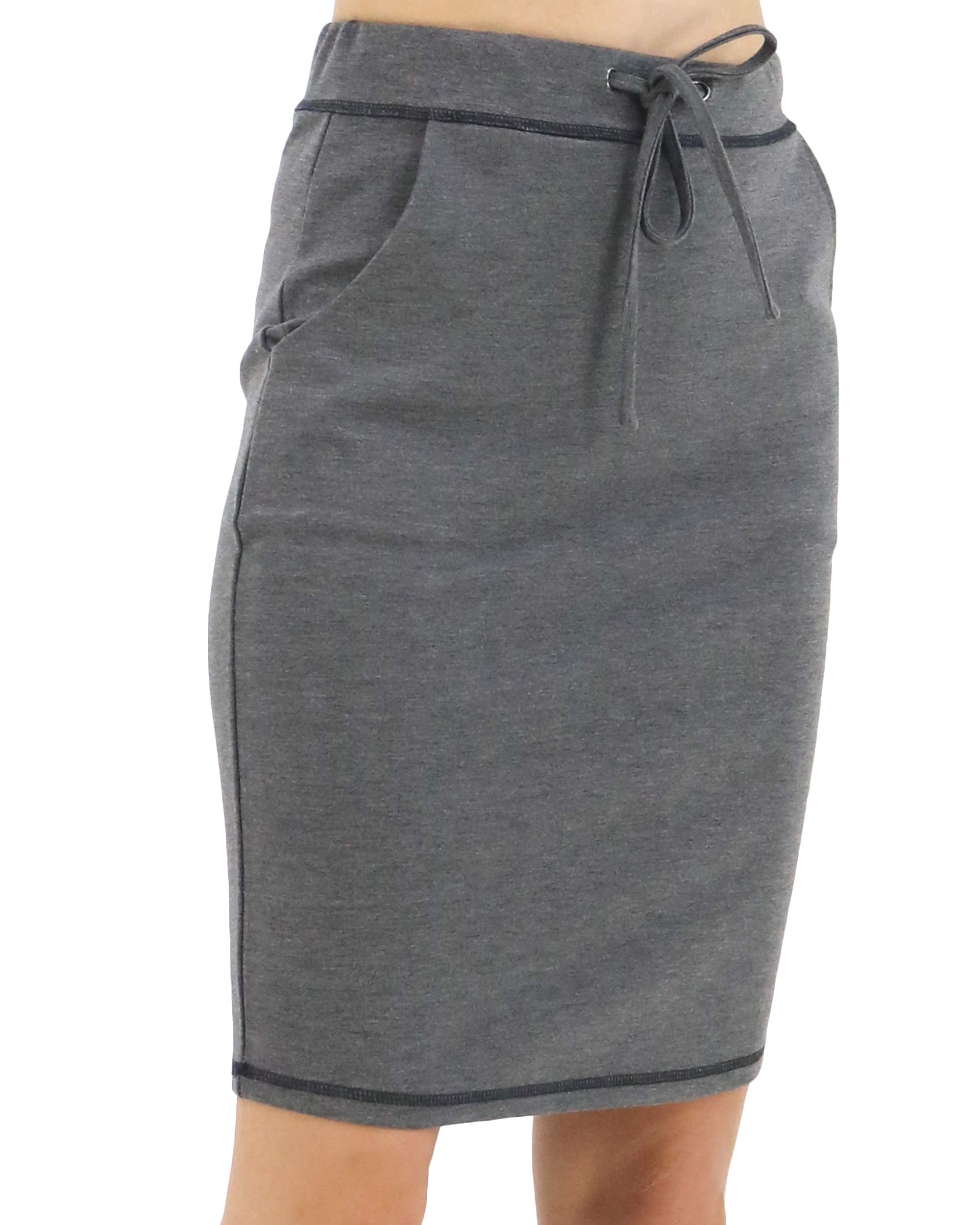 BENANCY Women's High Waist Stretch Pencil Skirt with Pockets - Slim Fit Office Work Skirt for Business Casual & Professional Wear