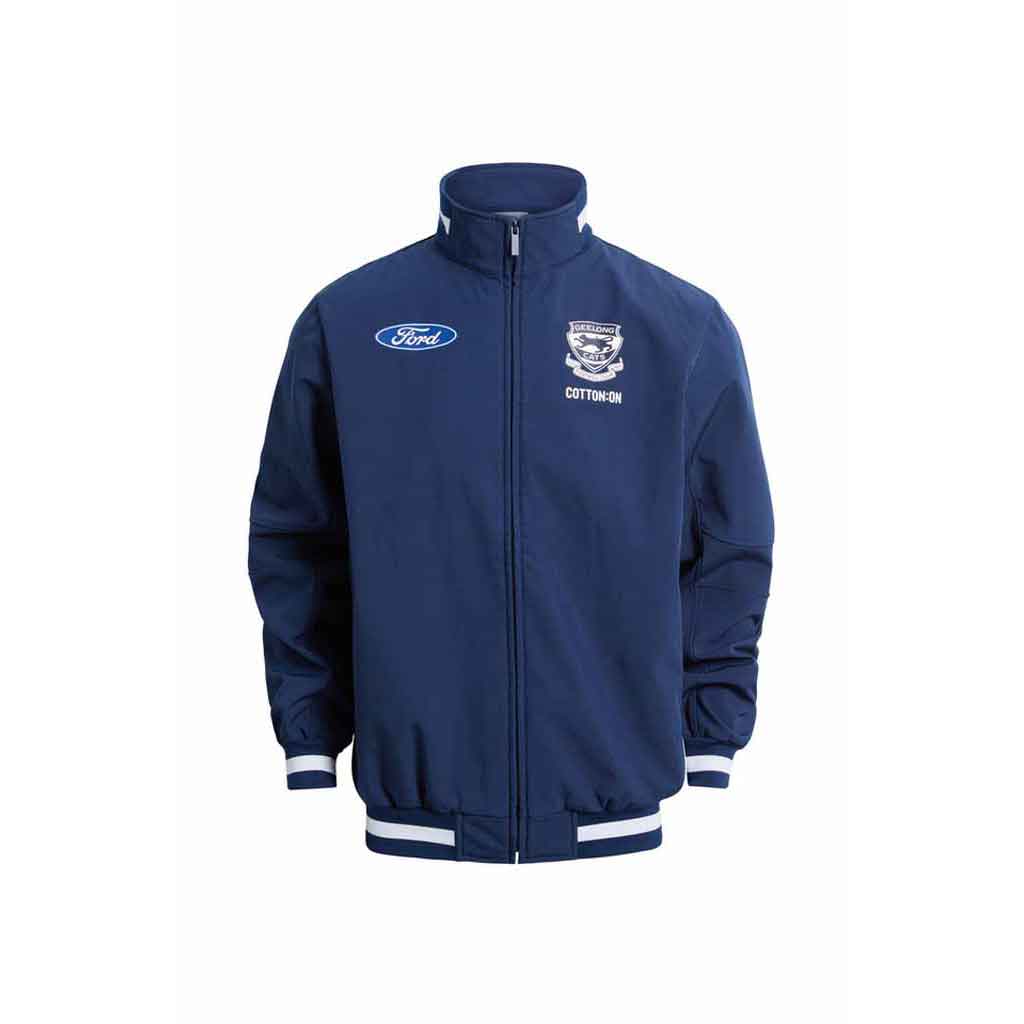 Geelong Cats 2025 Official Media Jacket for Adults - Premium Team Apparel for Football Fans & Game Day Outfits