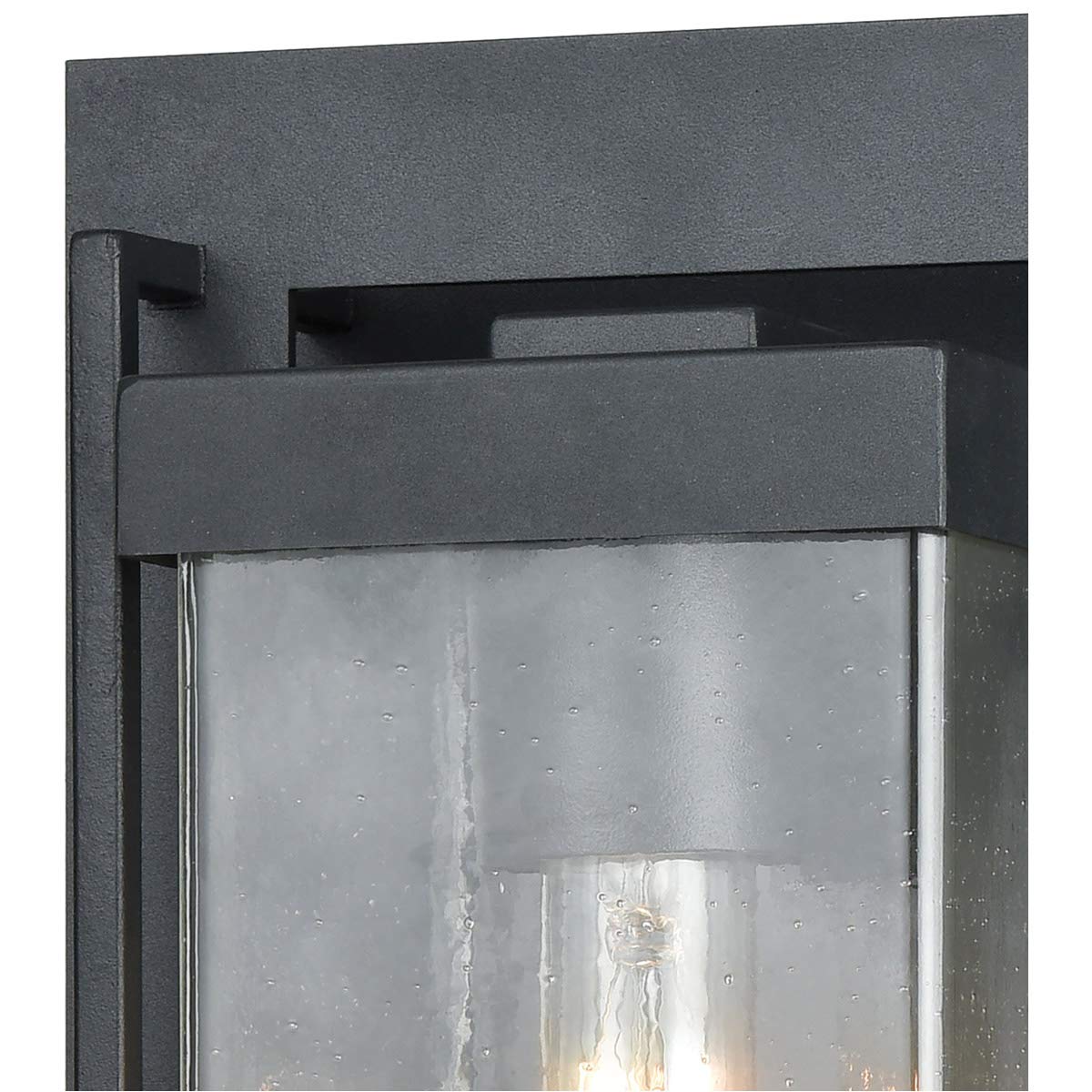 Elk Lighting 47501/1 Overton 1 Light Outdoor Wall Sconce in Matte Black - Perfect for Porch, Patio, and Garden Lighting
