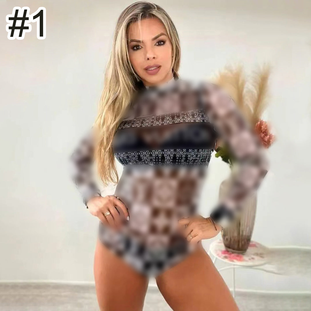 Printed Zipper One Piece Top - Stylish Women's Casual Jumpsuit for Everyday Wear | Perfect for Outfits, Dates & Street Fashion