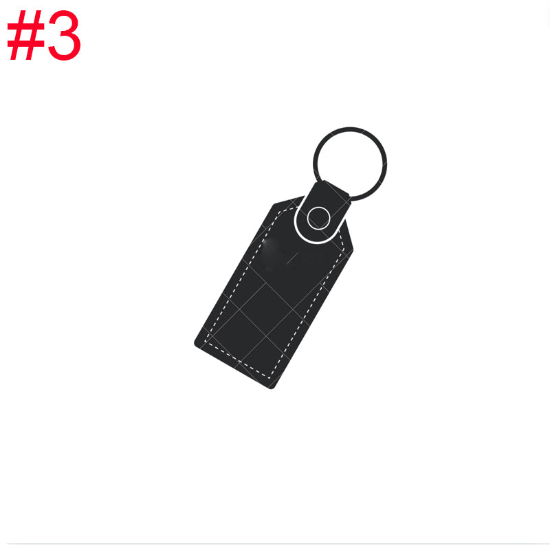Genuine Leather Keychain with Unique Pattern - Stylish & Durable Key Holder for Home, Office, Car Keys - Perfect Gift for Men & Women