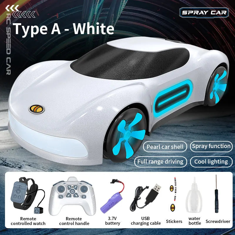 JJRC Q206 2.4GHz RC Car - Futuristic Concept Remote Control Vehicle with LED Lights & Music Play, Ready-to-Run (RTR) - Perfect for Indoor Racing, Kids Birthday Gifts & STEM Learning Toys