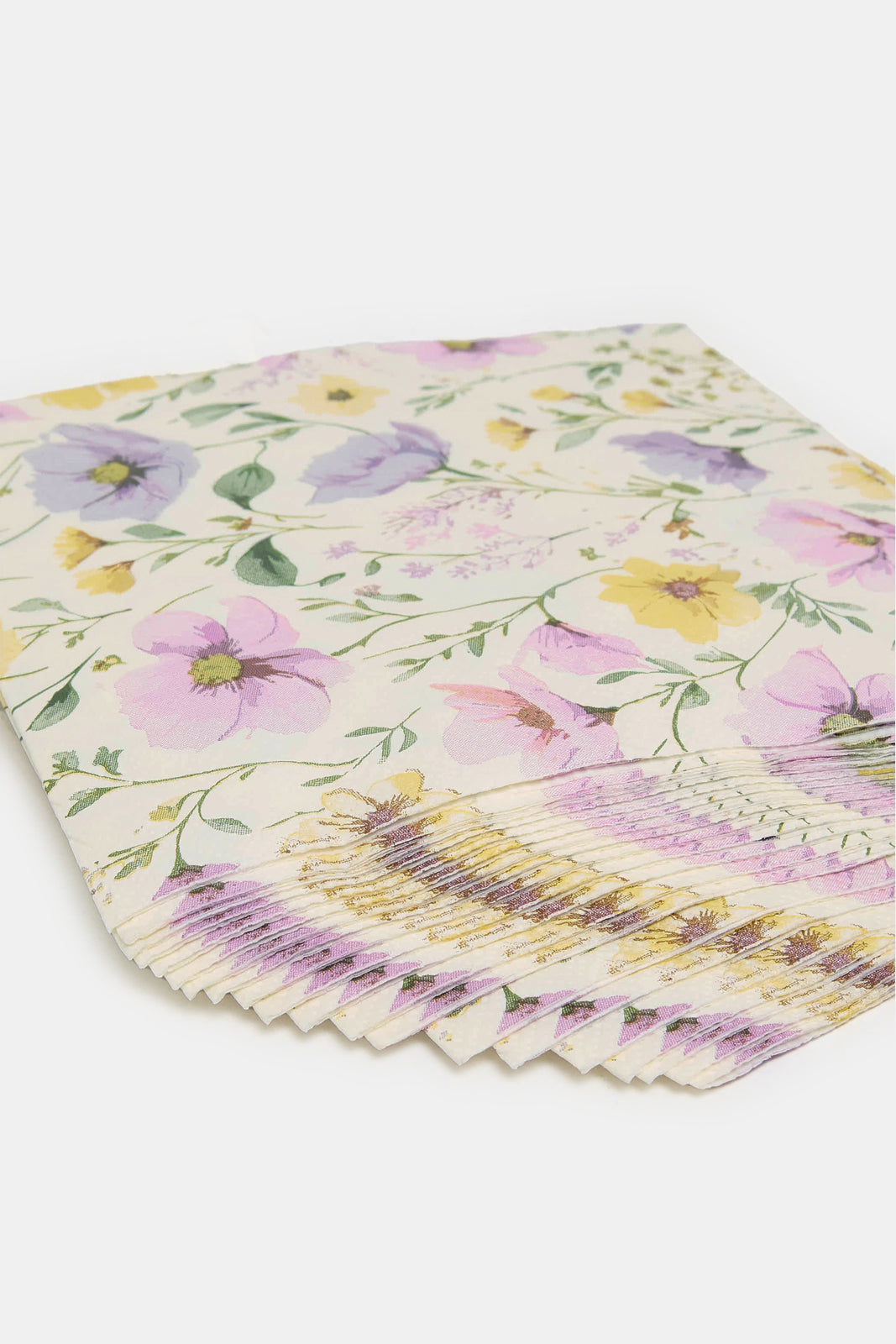 Floral Pattern Paper Napkins Set of 20 - Elegant Disposable Dinner Napkins for Parties, Weddings & Home Decor