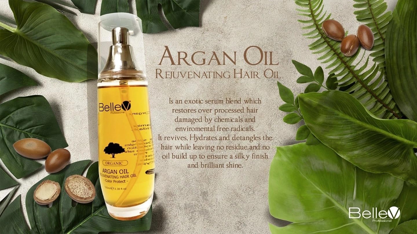 Professional Rejuvenating Hair Care Set - Anti-Aging Shampoo (3.38 fl oz) + Argan Oil Treatment (300g) + Hair Mask (16.8 fl oz) - Hydrating & Repairing Damaged Hair for Women & Men - Perfect for Daily Use, Salon-Quality Results at Home
