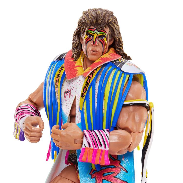 WWE Ultimate Edition 15 Ultimate Warrior Action Figure - Wrestlemania 7 Version - Collectible Wrestling Toy for Fans & Display - Perfect for WWE Memorabilia Collections & Themed Decor