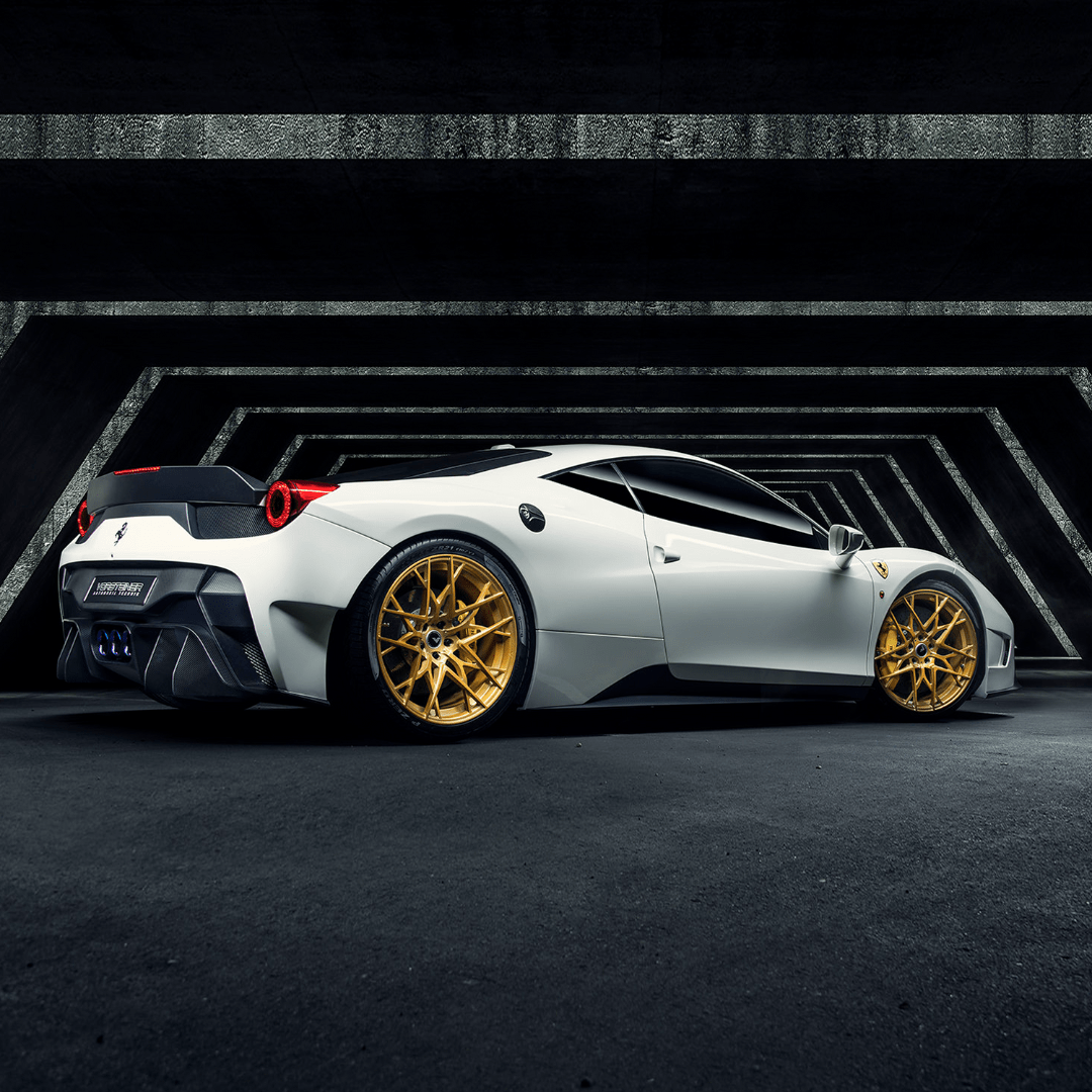 Ferrari 458 Italia VX Aero Rear Bumper with Rear Diffuser & Exhaust Tips - High Performance Carbon Fiber Body Kit for Track & Street Racing
