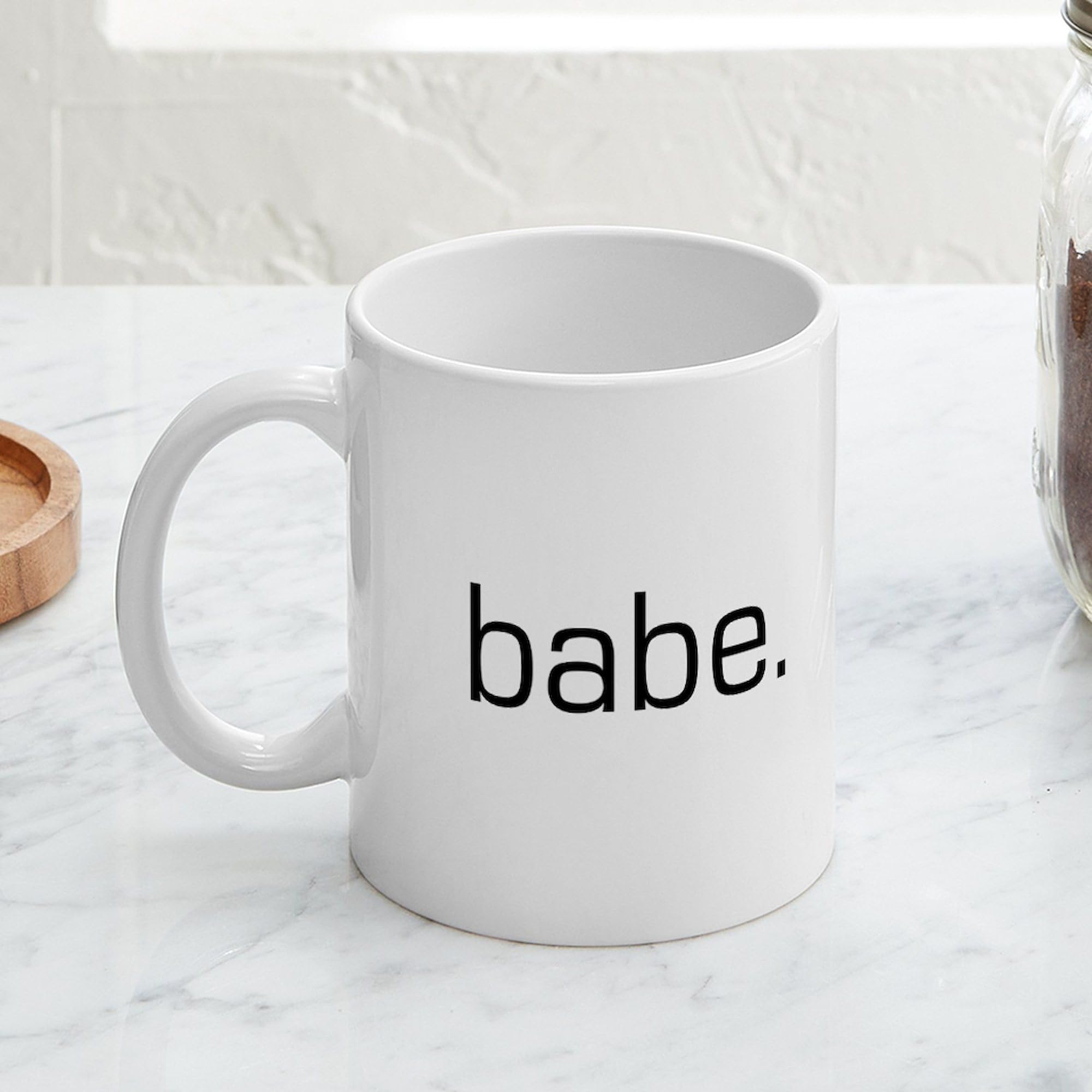 Babe Mug 11 oz (325 ml) Ceramic Coffee Cup - Funny Gift for Women, Girlfriend & Wife - Perfect for Home, Office & Coffee Lovers