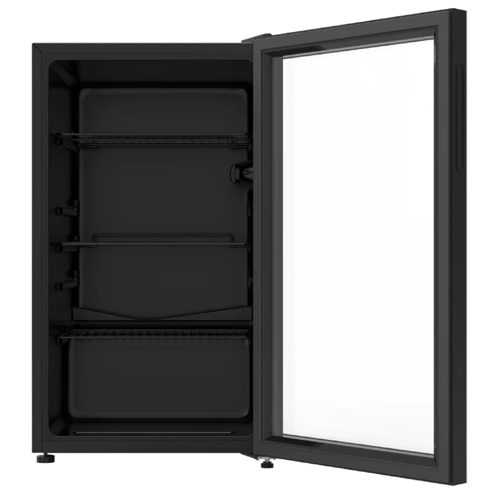Chiq CBC094BG 94L Black Beverage Refrigerator - Compact Mini Fridge for Beer, Wine & Soda - Energy Efficient & Quiet - 3 Year Warranty - Perfect for Home Bar, Office, Dorm or Garage