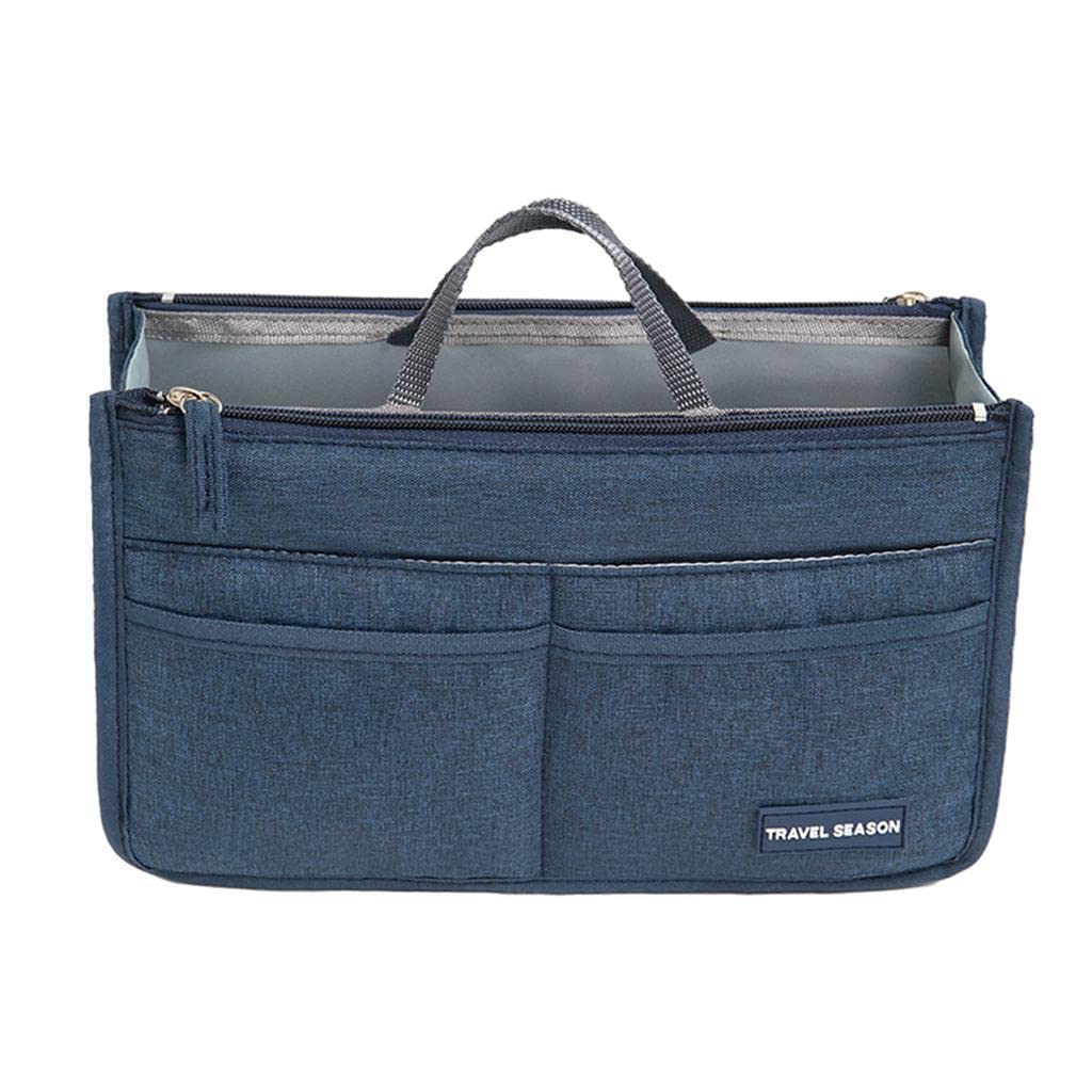 LOSA Women's Cosmetic Bag - Waterproof Makeup Organizer, Toiletry Pouch for Travel (Dark Blue) - Perfect for Gym, Beach & Daily Essentials Storage