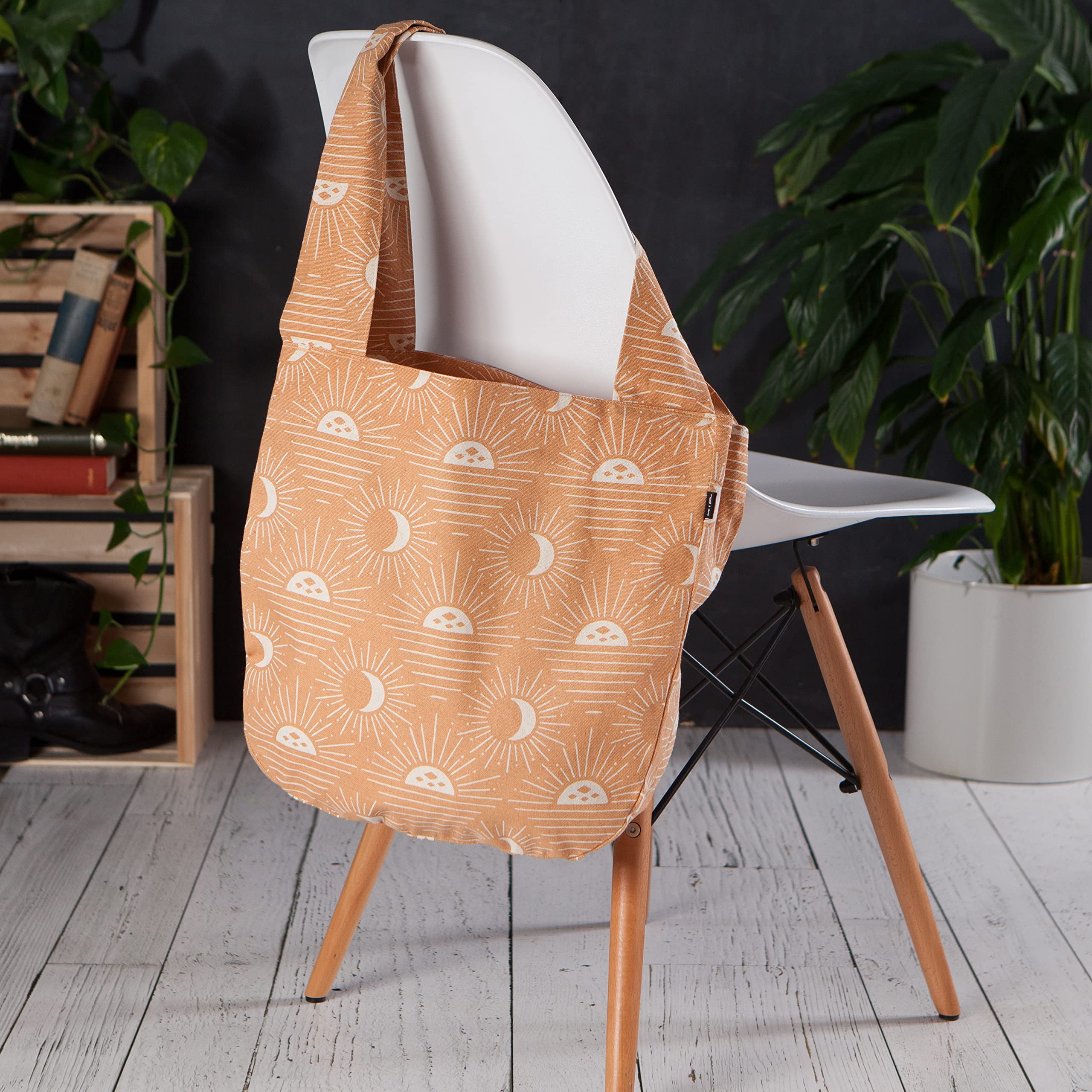 Danica Studio Large Canvas Tote Bag for Women - Stylish & Durable Handbag for Work, Travel, Shopping & Beach | Perfect Work Tote, Gym Bag & Everyday Carryall