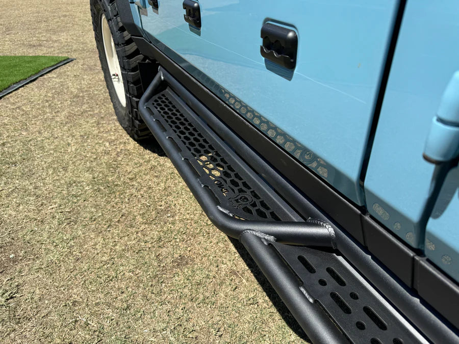 2023+ Ineos Grenadier Owl Tubular Side Step Sliders - Heavy Duty Off-Road Running Boards for Adventure & Truck Accessories