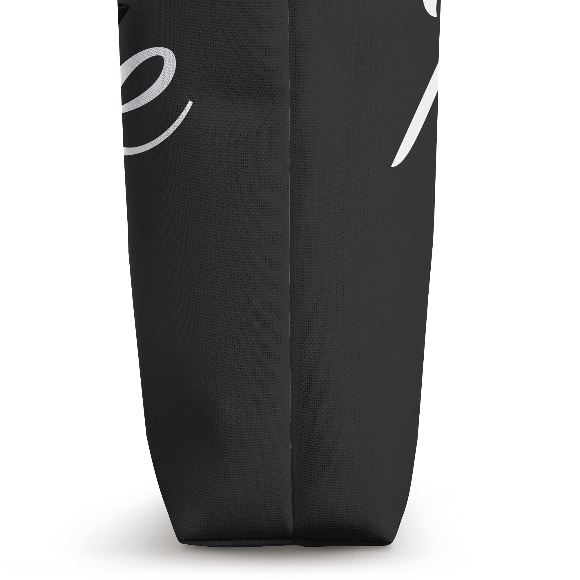 Custom Black Rose Gray Floral Personalized Tote Bag - Unique Gift for Women, Mom, Friends - Perfect for Shopping, Work, Travel & Daily Use