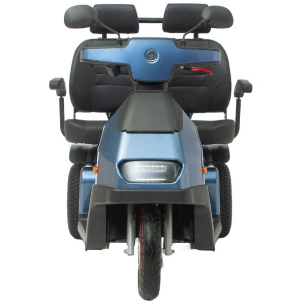 AFIKIM Afiscooter S3 3-Wheel Mobility Scooter with Dual Seat - Lightweight Electric Scooter for Adults & Seniors - Perfect for Shopping, Travel & Outdoor Activities