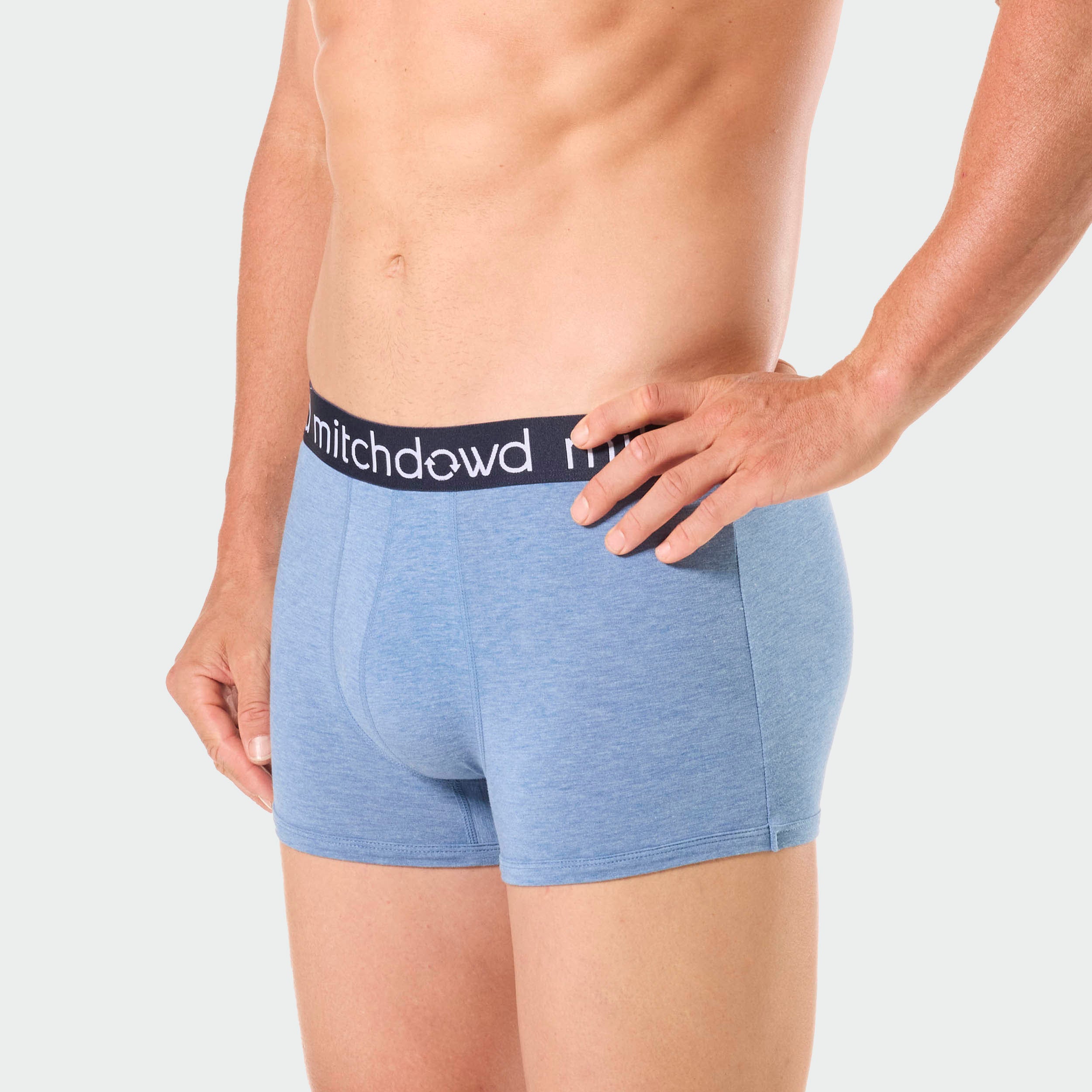 Men's Bamboo Trunk 3 Pack - Soft Breathable Underwear in Blue & Green | Comfortable Boxer Briefs for Everyday Wear, Gym & Travel