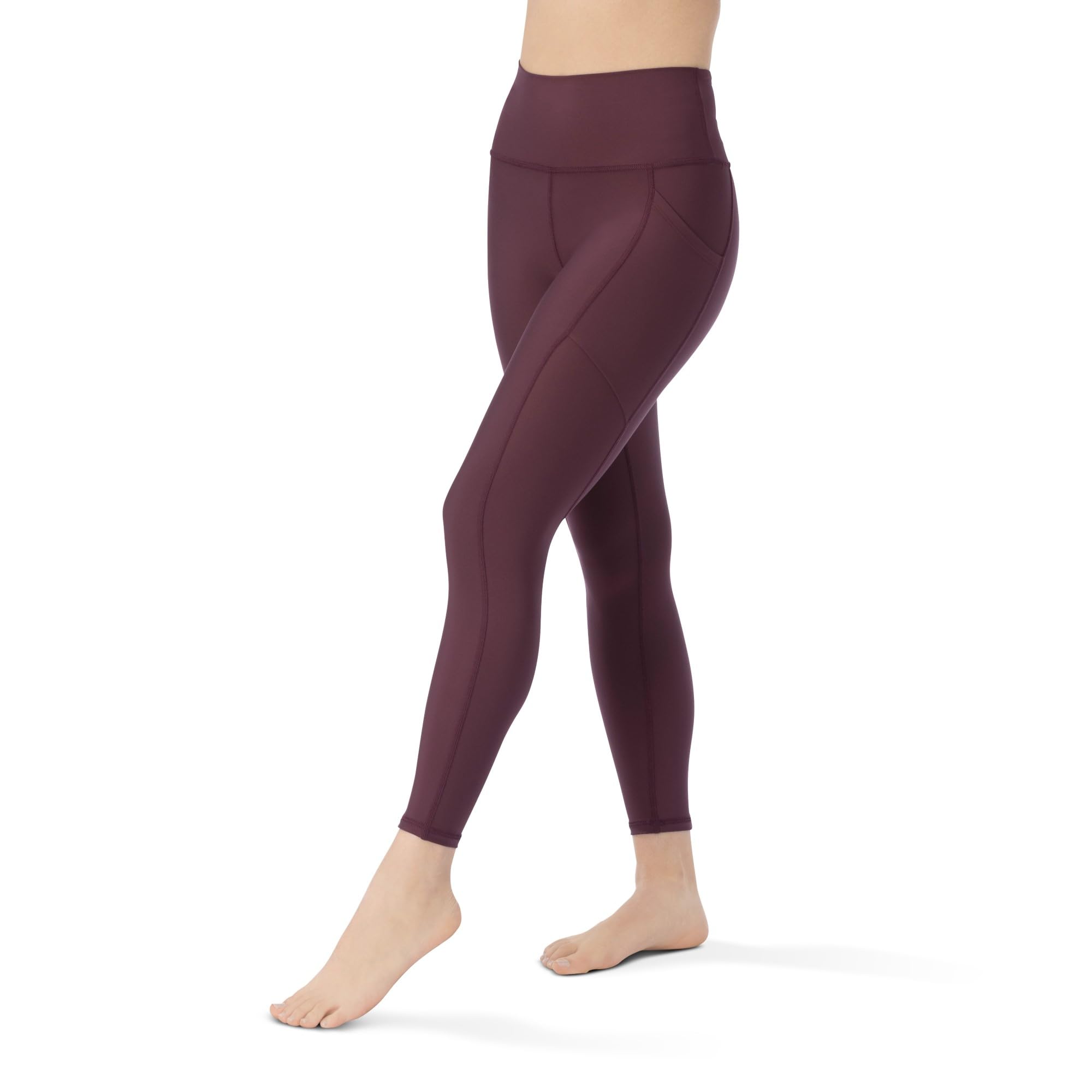 KADI High Waisted Yoga Pants for Women - 7/8 Length Workout Leggings with Pockets & Tummy Control - High Compression Fitness Pants for Yoga, Running & Gym