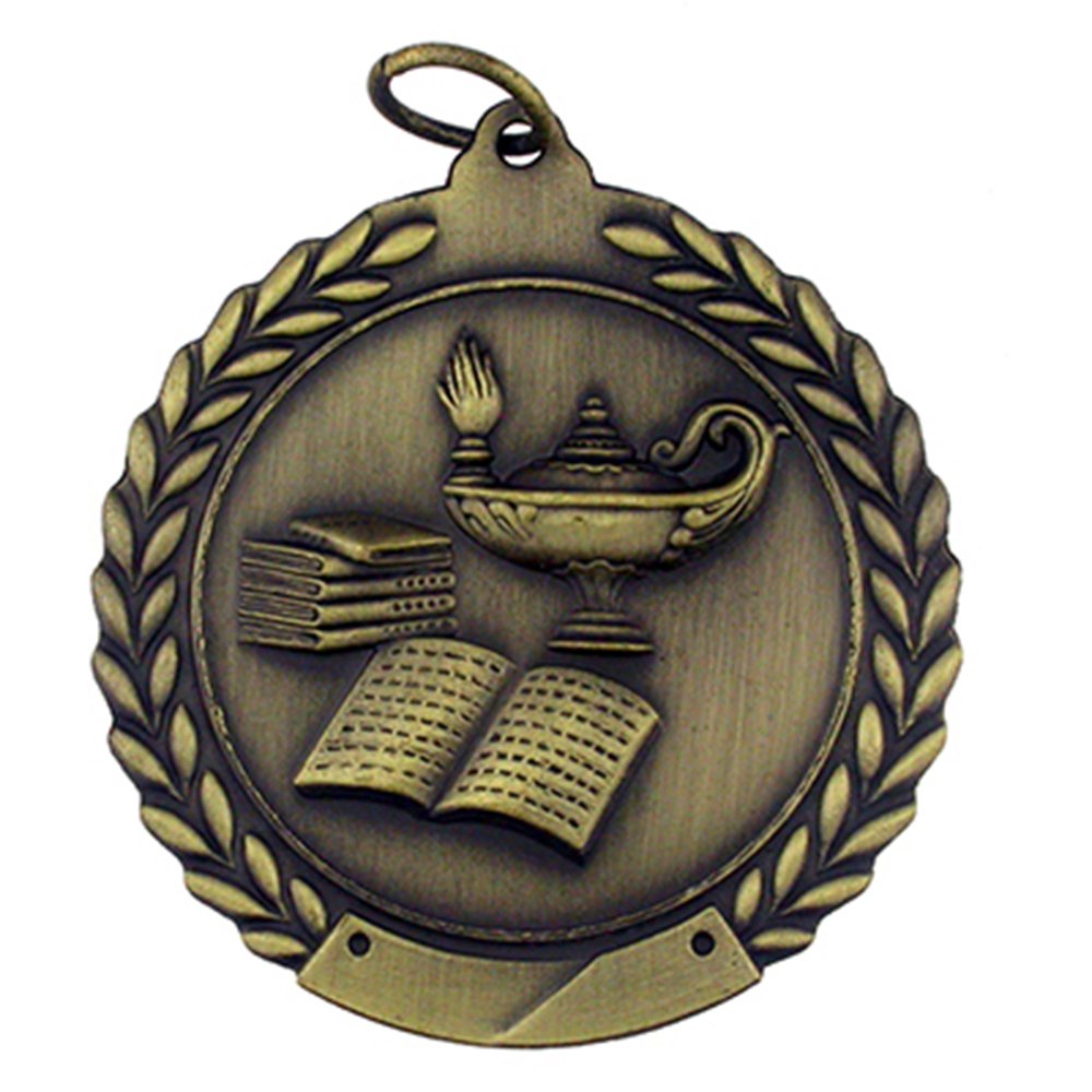 Knowledge Award Lamp - Single & Bulk Medals for Academic Achievements, School Awards & Recognition Ceremonies