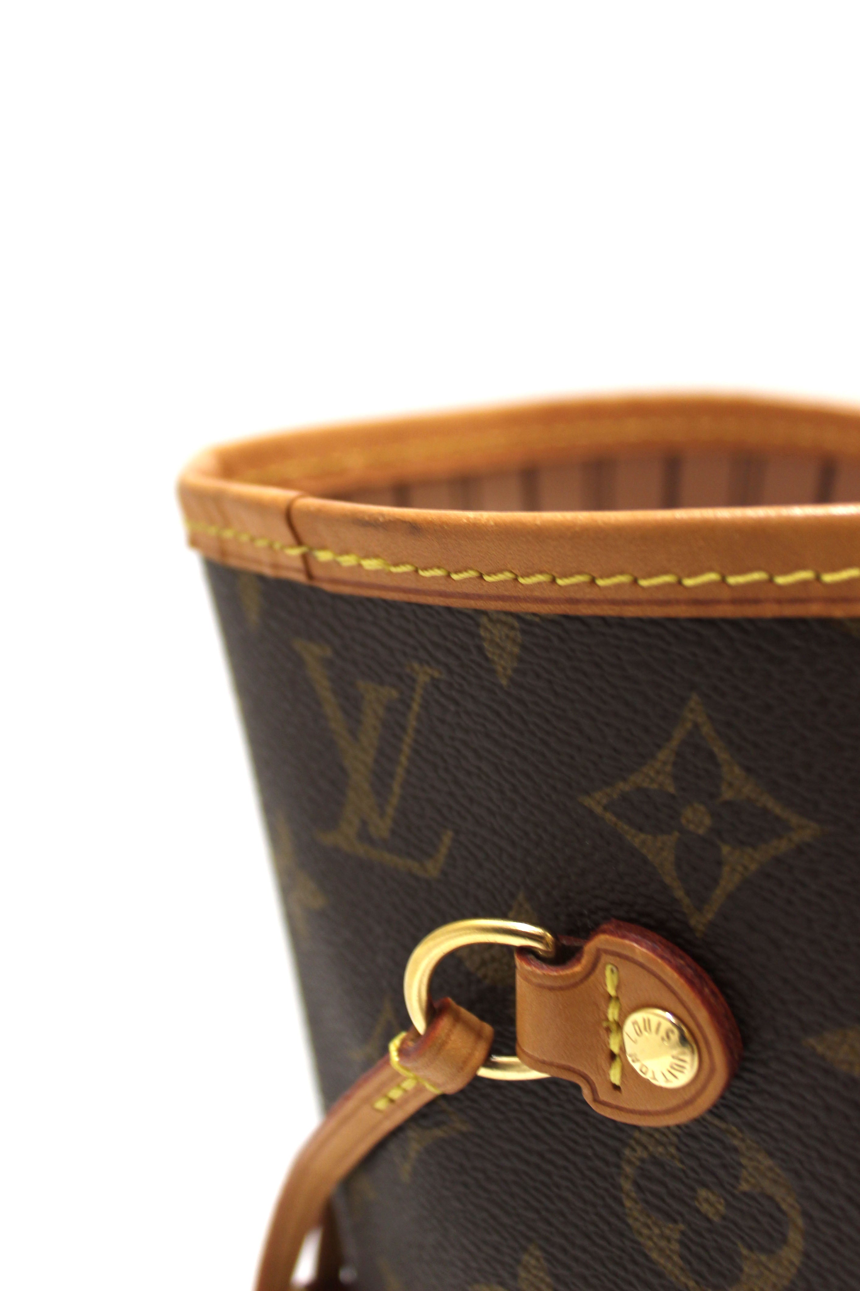Authentic Louis Vuitton Monogram Neverfull MM Tote Bag - Luxury Designer Shoulder Handbag for Women, Perfect for Work, Travel & Everyday Use