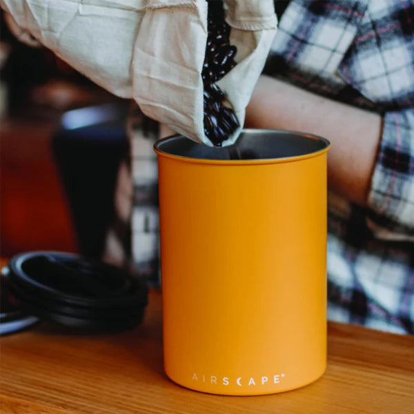 Airscape Classic 7 Medium Coffee Canister - Airtight Coffee Storage Container for Freshness | Perfect for Kitchen, Office & Camping Use