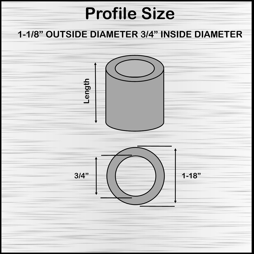 Aluminum Spacer 1-1/8