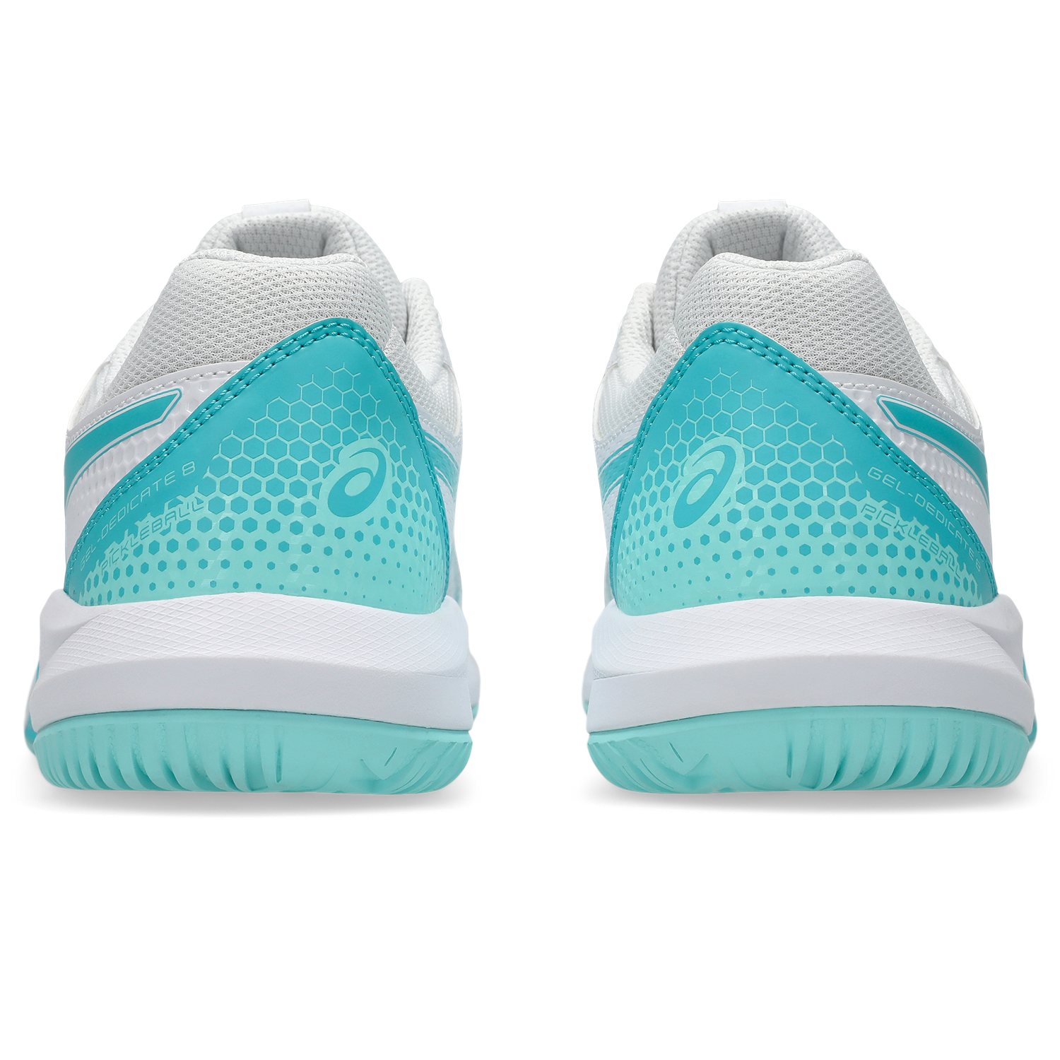 Women's Dedicate 8 Pickleball Shoes - White/Energy Aqua | Lightweight & Supportive Court Shoes for Pickleball & Tennis | Perfect for Competitive Play & Casual Wear