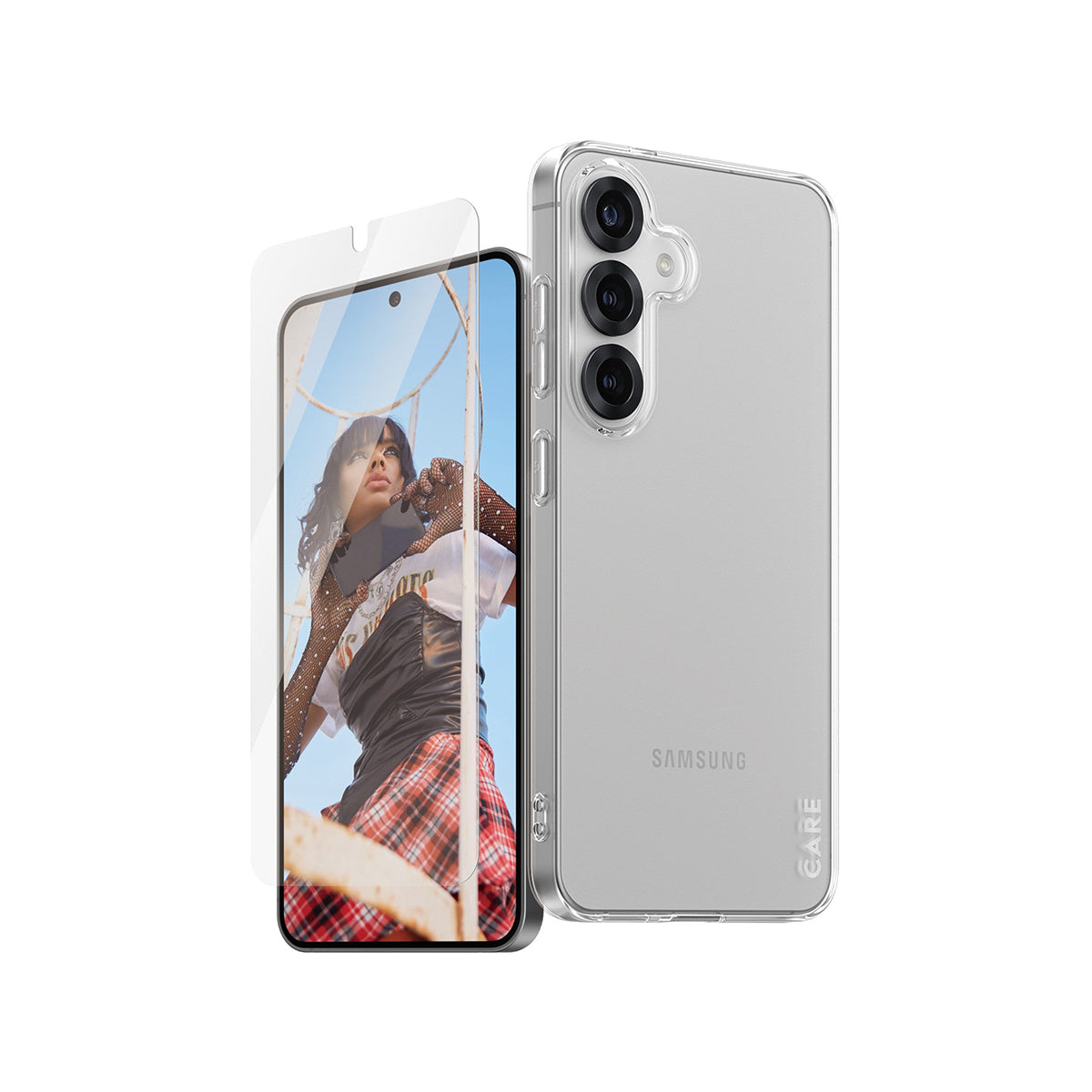 Panzer Fashion 2-in-1 Phone Case & Screen Protector Bundle for Samsung Galaxy S25 - Shockproof Protective Cover with Tempered Glass - Perfect for Work, Travel & Everyday Use