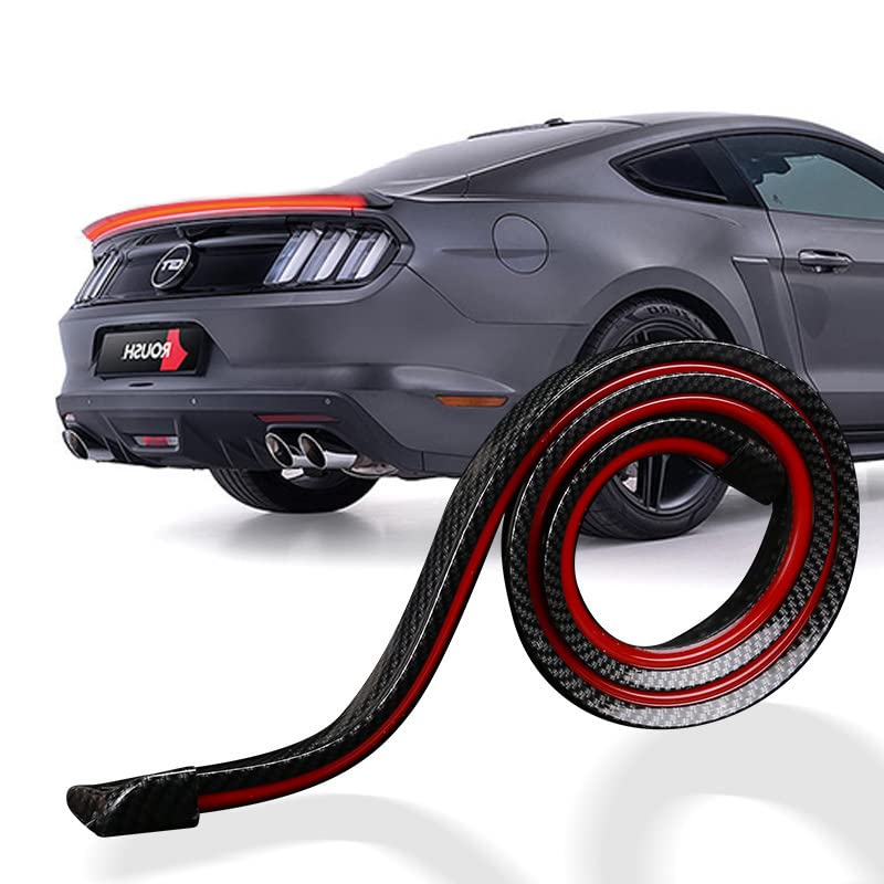Universal LED Rear Spoiler Kit for Cars - High Gloss Trunk Lip Spoiler Wing with LED Lights - Cool Exterior Car Accessories for Sporty Styling & Night Driving Safety