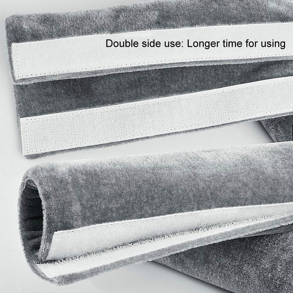 2 Pack Grey Refrigerator Door Handle Covers - 15.7