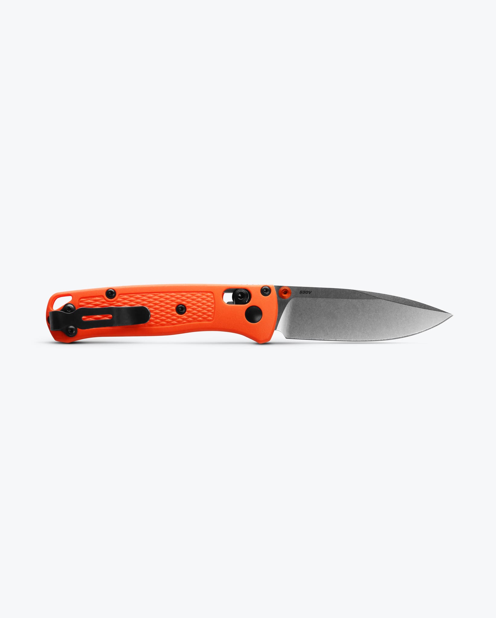 Benchmade Mini Bugout® Folding Knife - Orange Grivory® Handle, EDC Pocket Knife for Outdoor, Camping & Everyday Carry