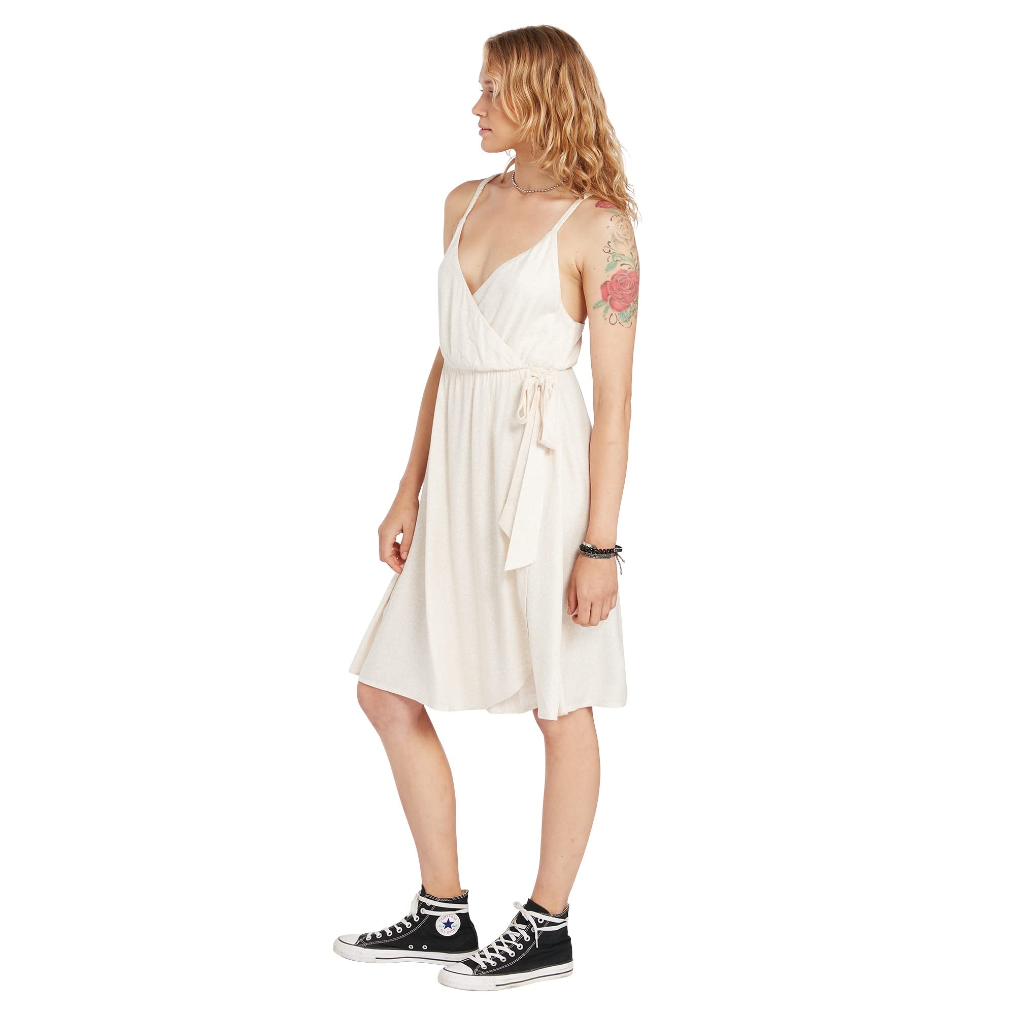 Volcom Women's Static Bloom Mini Dress - Floral Print Casual Summer Dress for Beach, Party & Everyday Wear