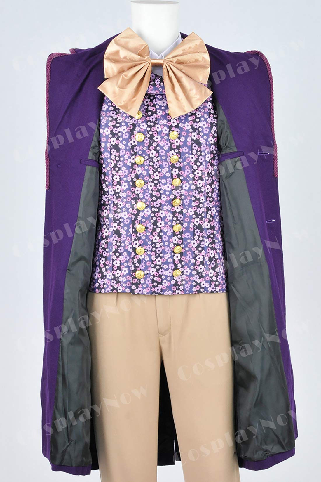 Willy Wonka Costume for Adults - Purple Charlie and The Chocolate Factory Cosplay Outfit Full Set | Halloween, Cosplay Parties & Movie-Themed Events